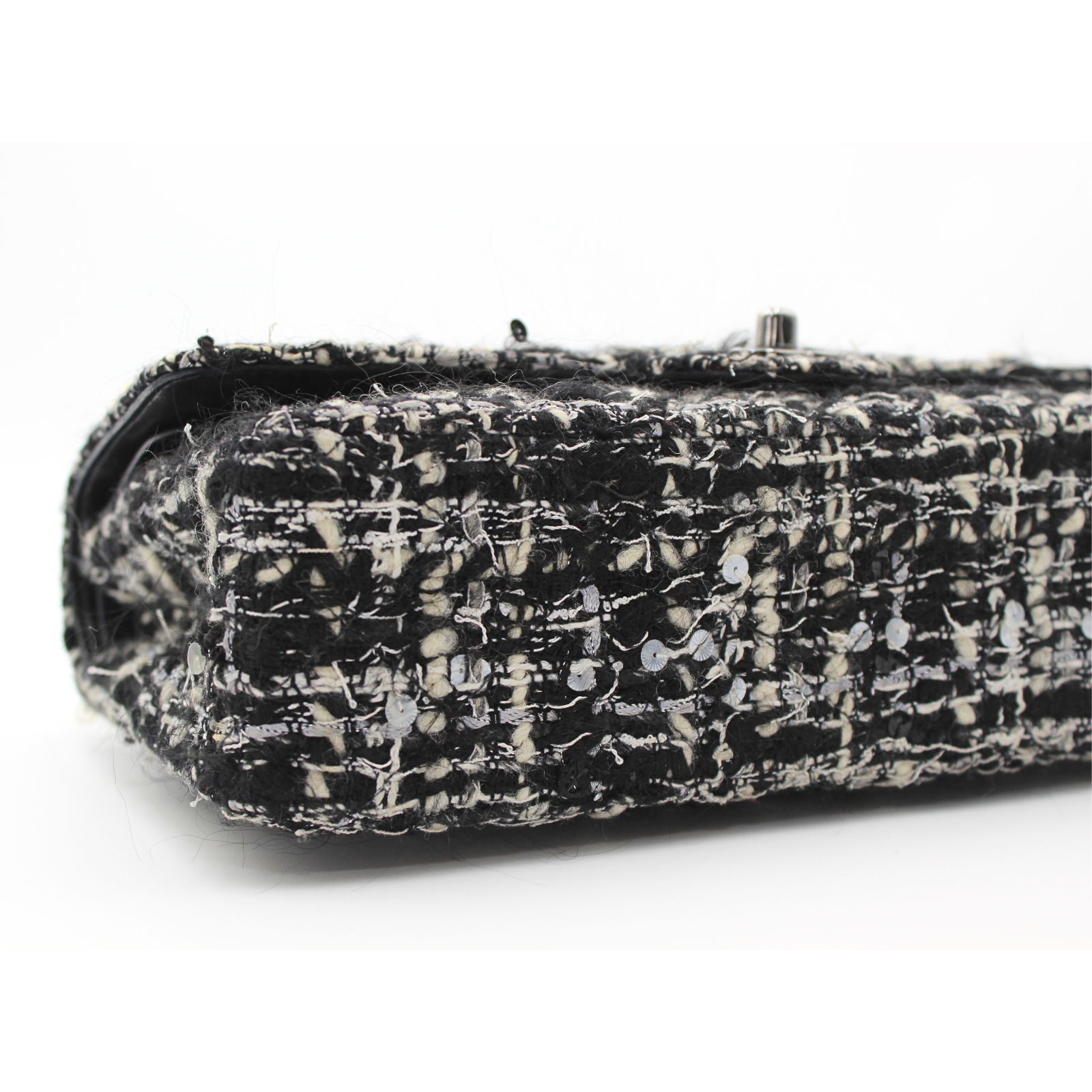 Classic Tweed Black+White Shoulder Bag