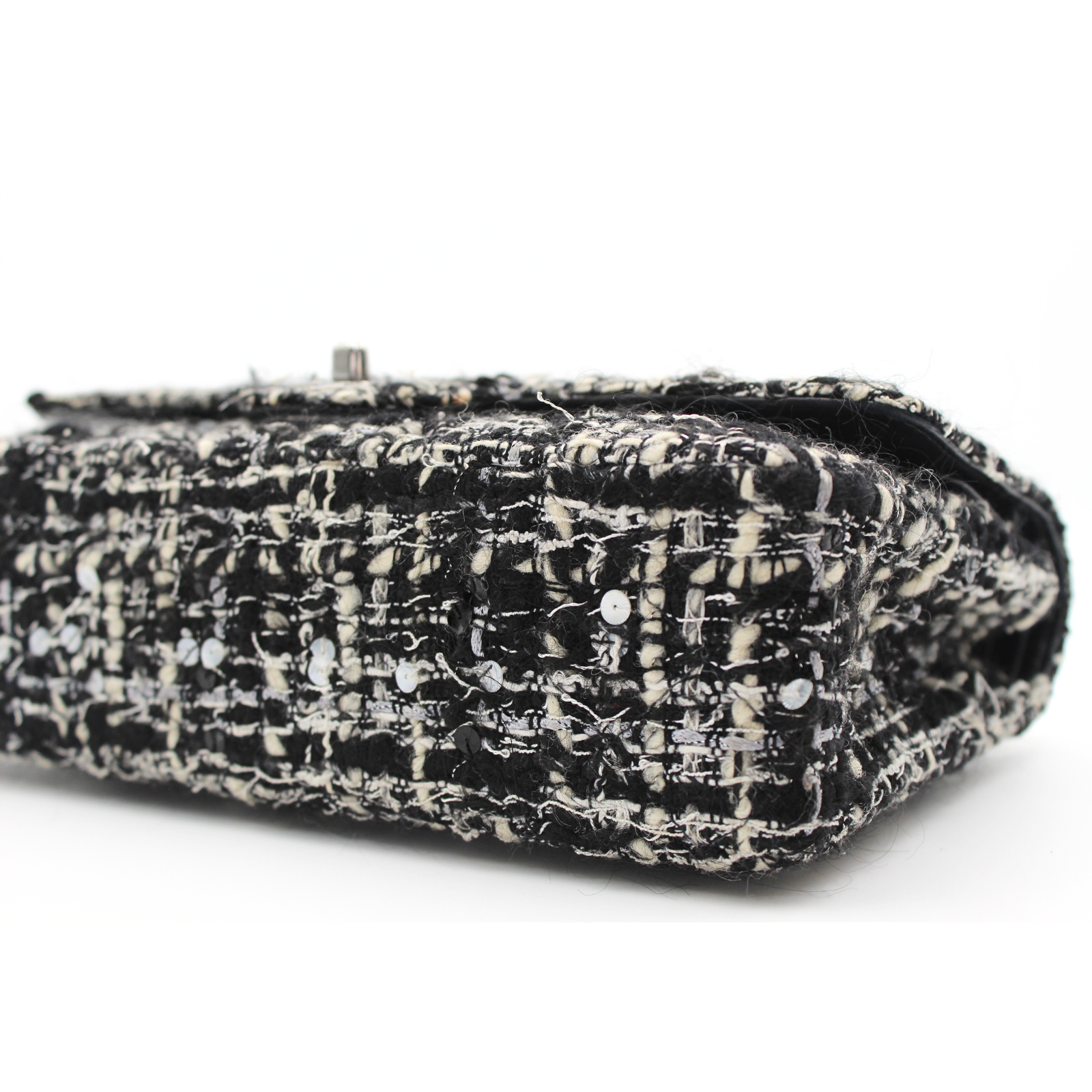 Classic Tweed Black+White Shoulder Bag
