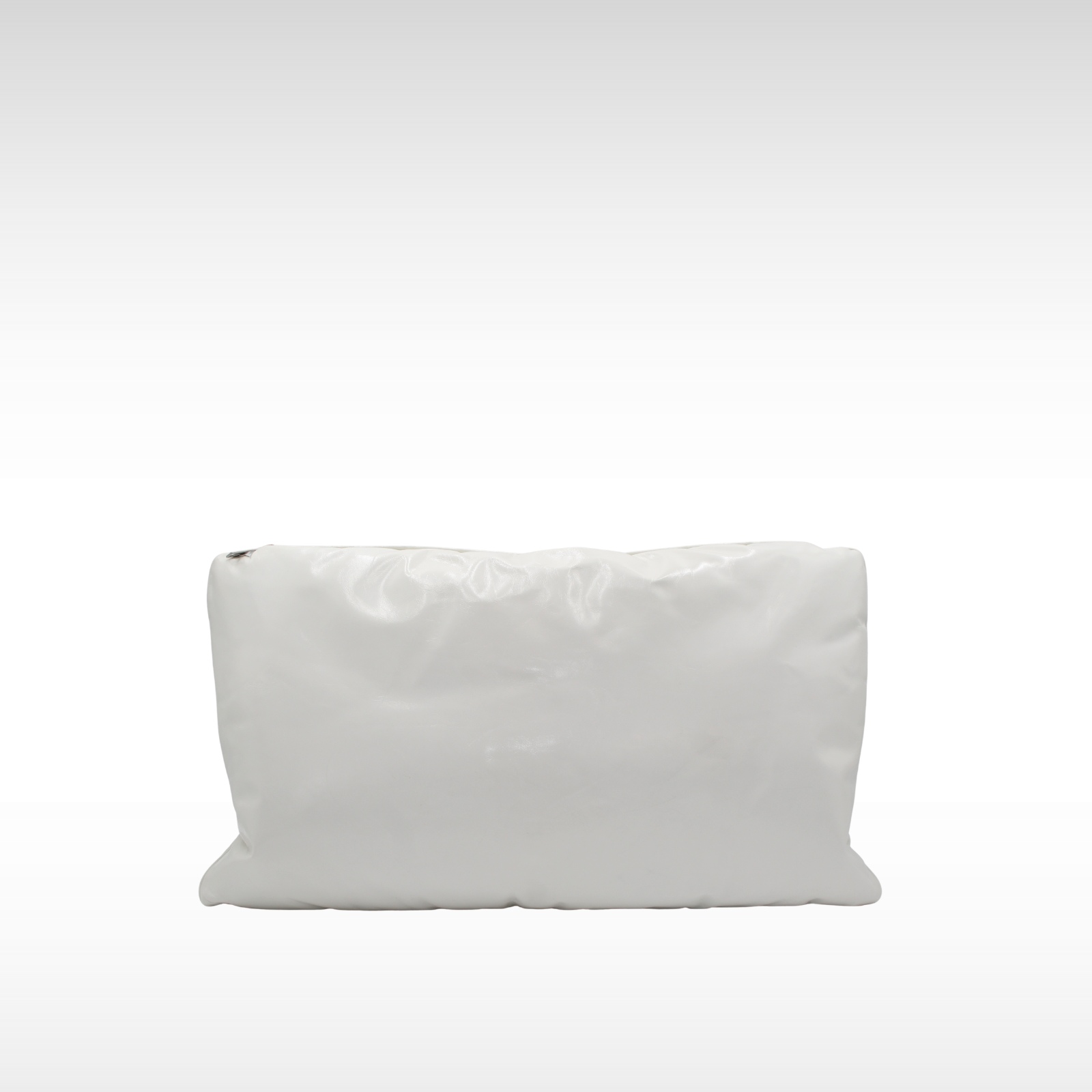Pillow Pouch Large Calf White Clutch Bag