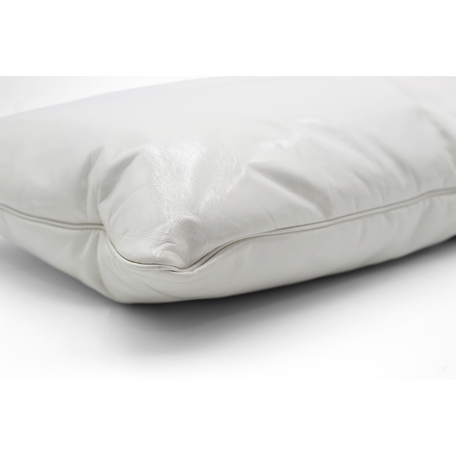 Pillow Pouch Large Calf White Clutch Bag