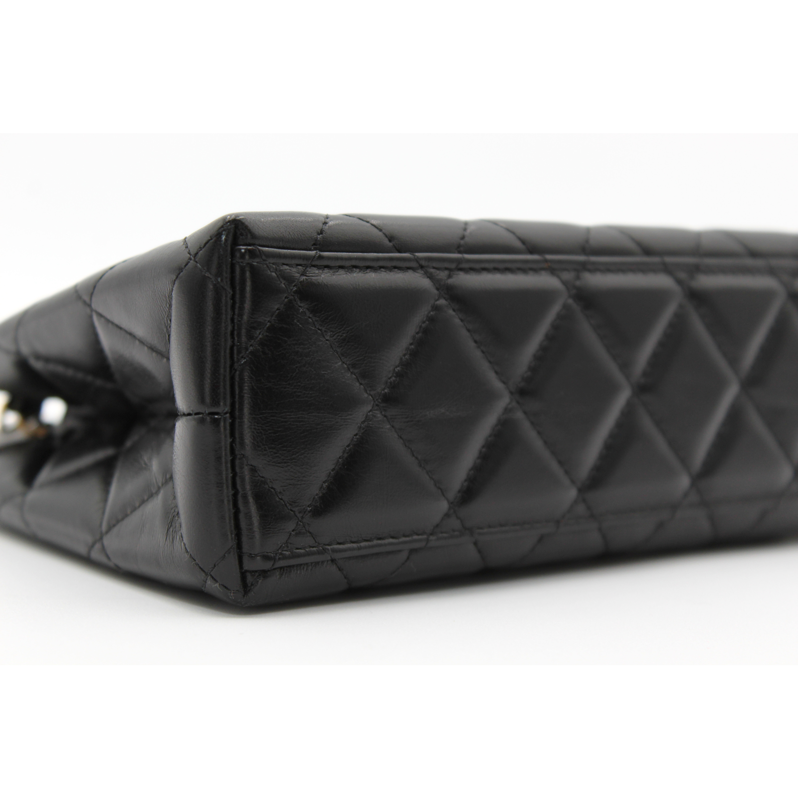 Shopping Bag Mini Calf Black Handbag