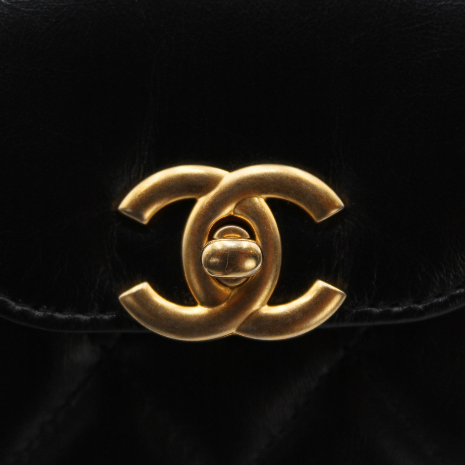Shopping Bag Mini Calf Black Handbag