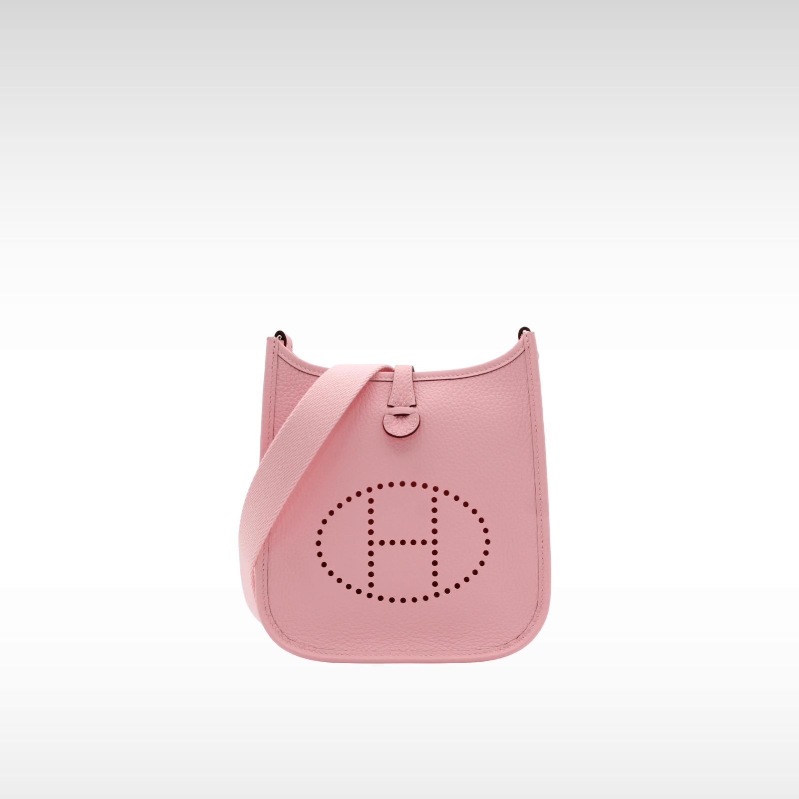 Evelyne Amazone 16 Taurillon Clemence Rose Sakura Crossbody Bag