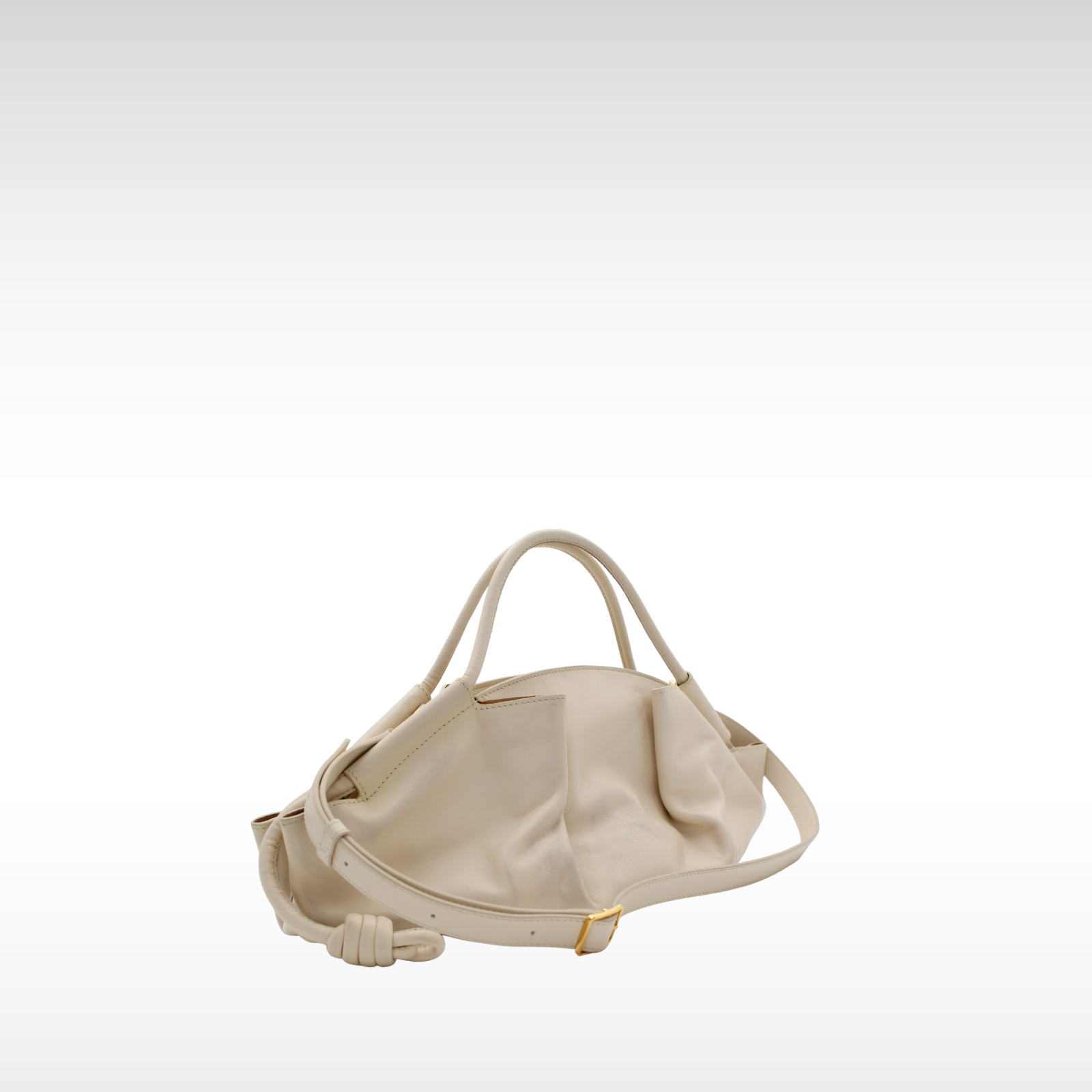 Paseo Lamb Beige Shoulder Bag