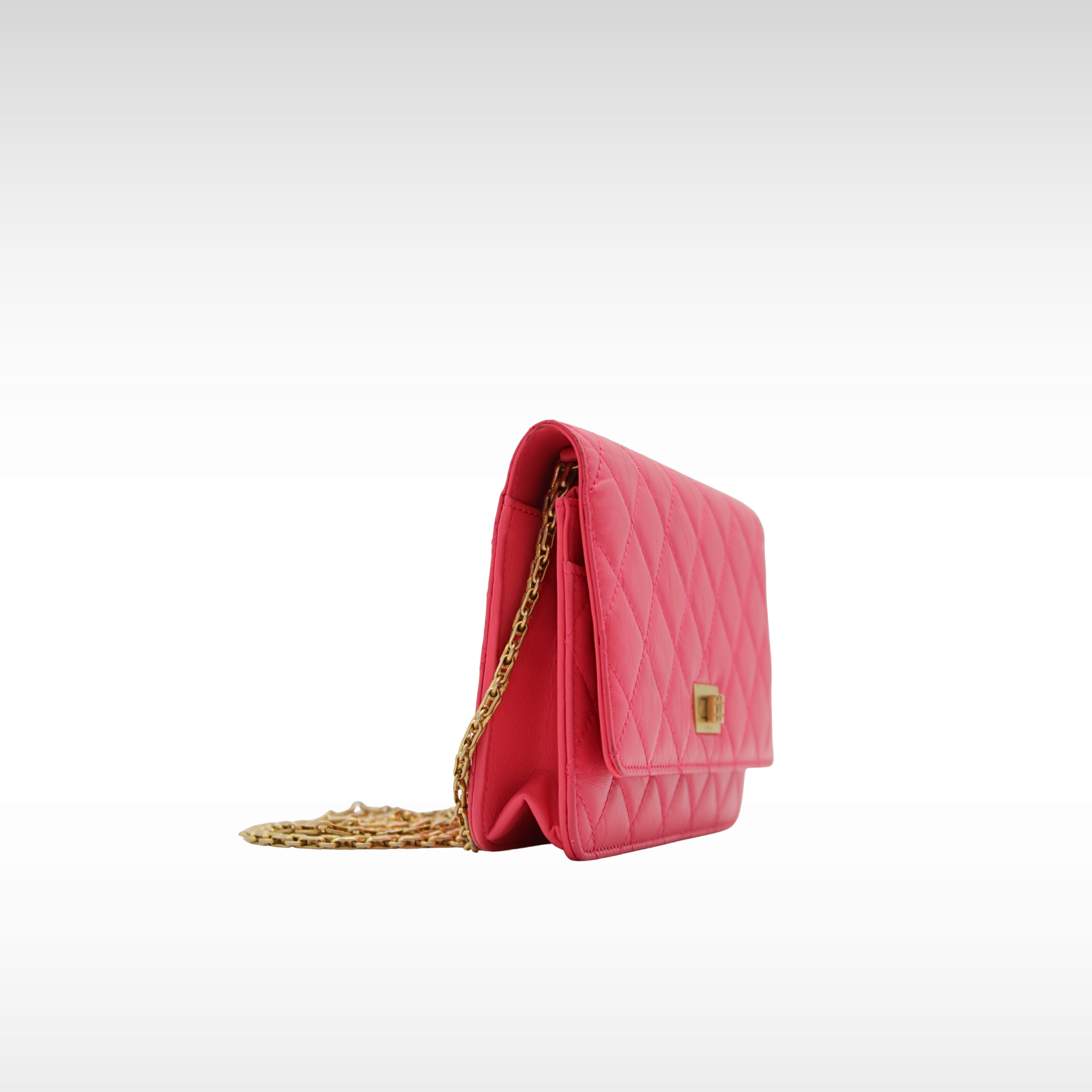 2.55 Calf Pink Wallet on Chain