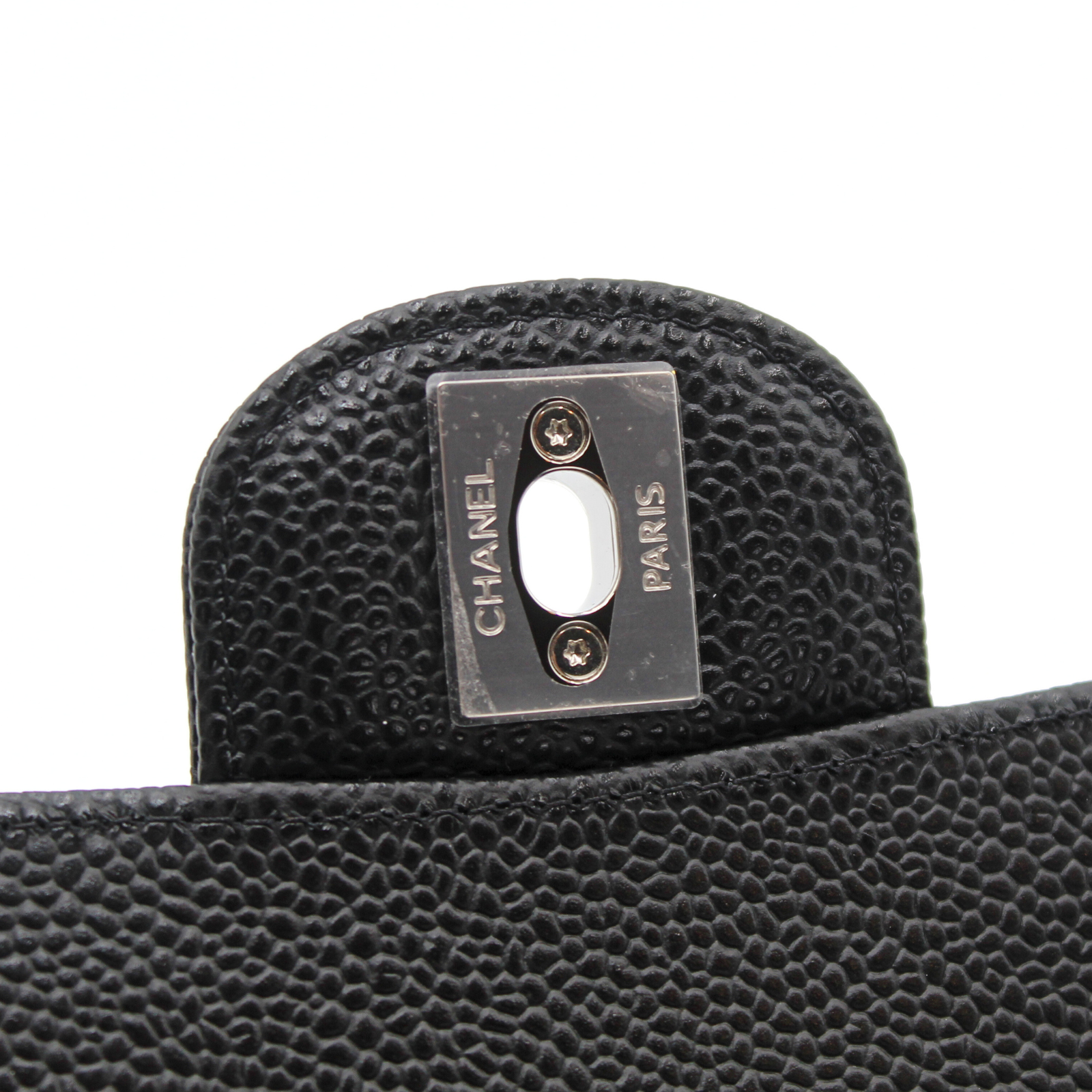 Classic Small Caviar Black Shoulder Bag