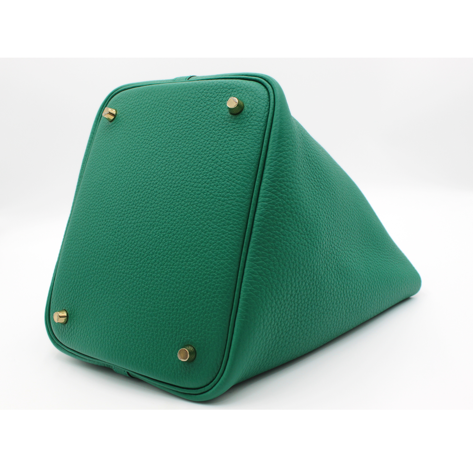 Picotin Lock 22 Taurillon Clemence Vert Vertigo Handbag