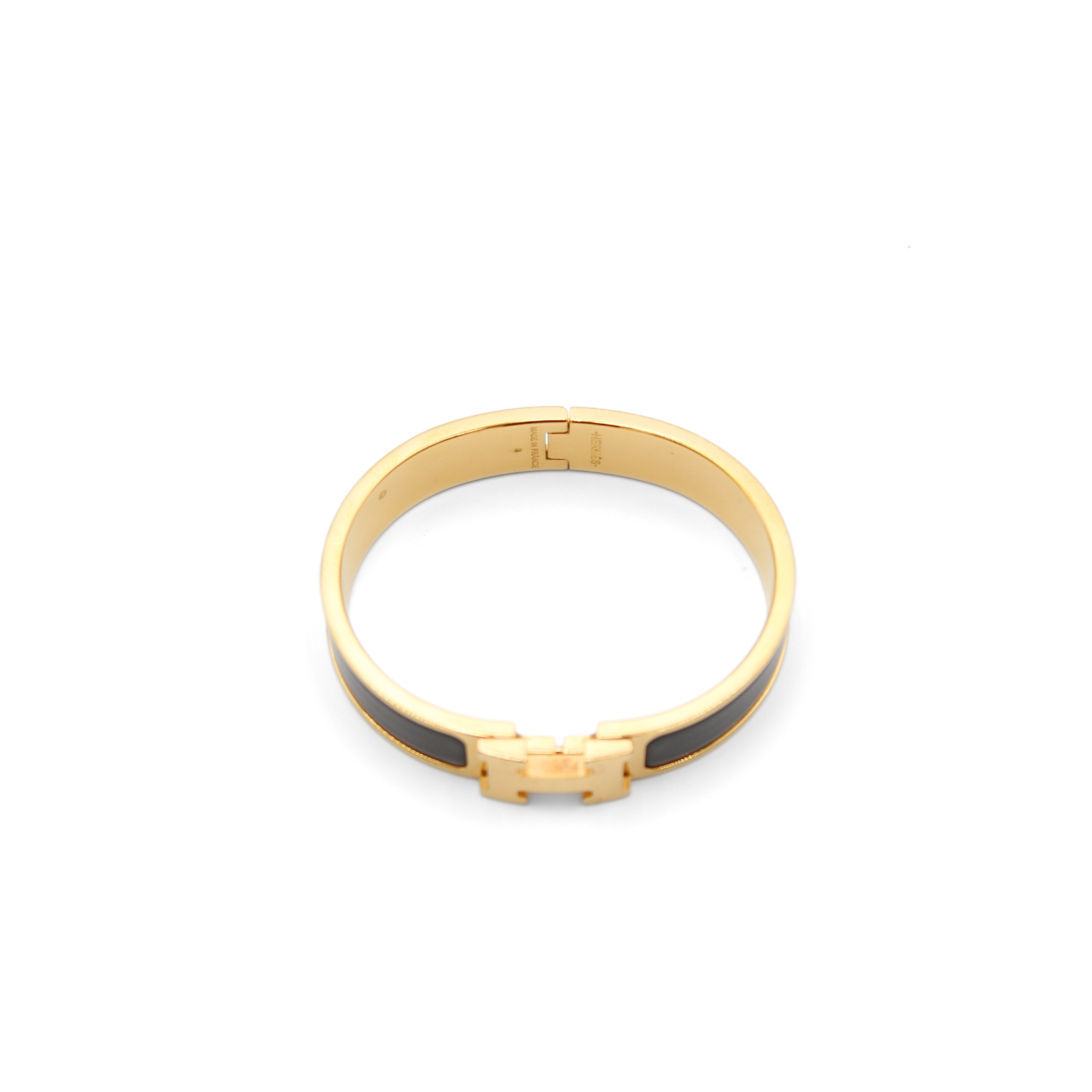 Clic H Metal Black Bracelet