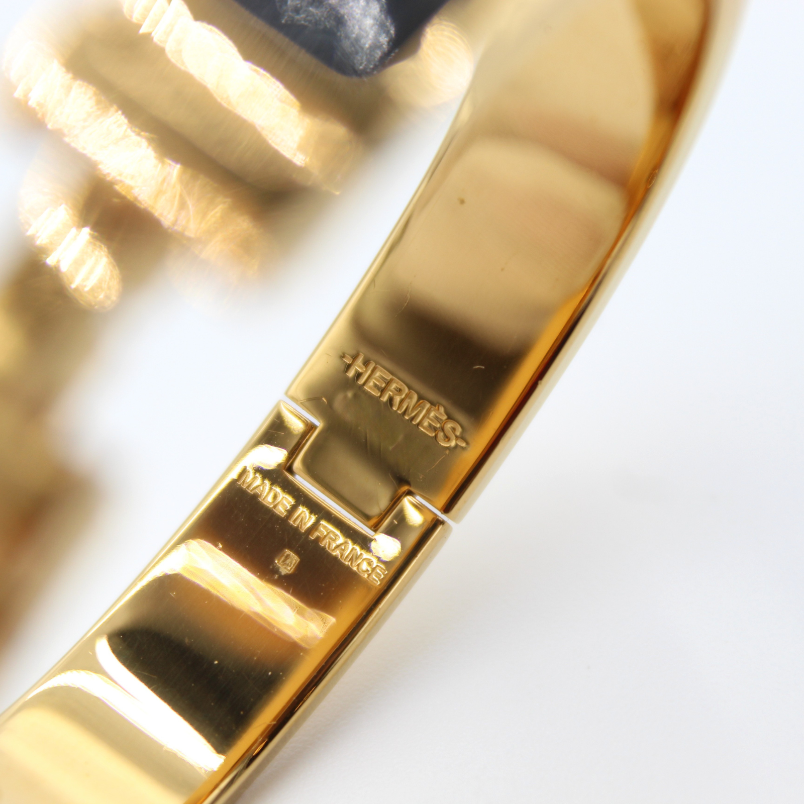 Clic H Metal Black Bracelet