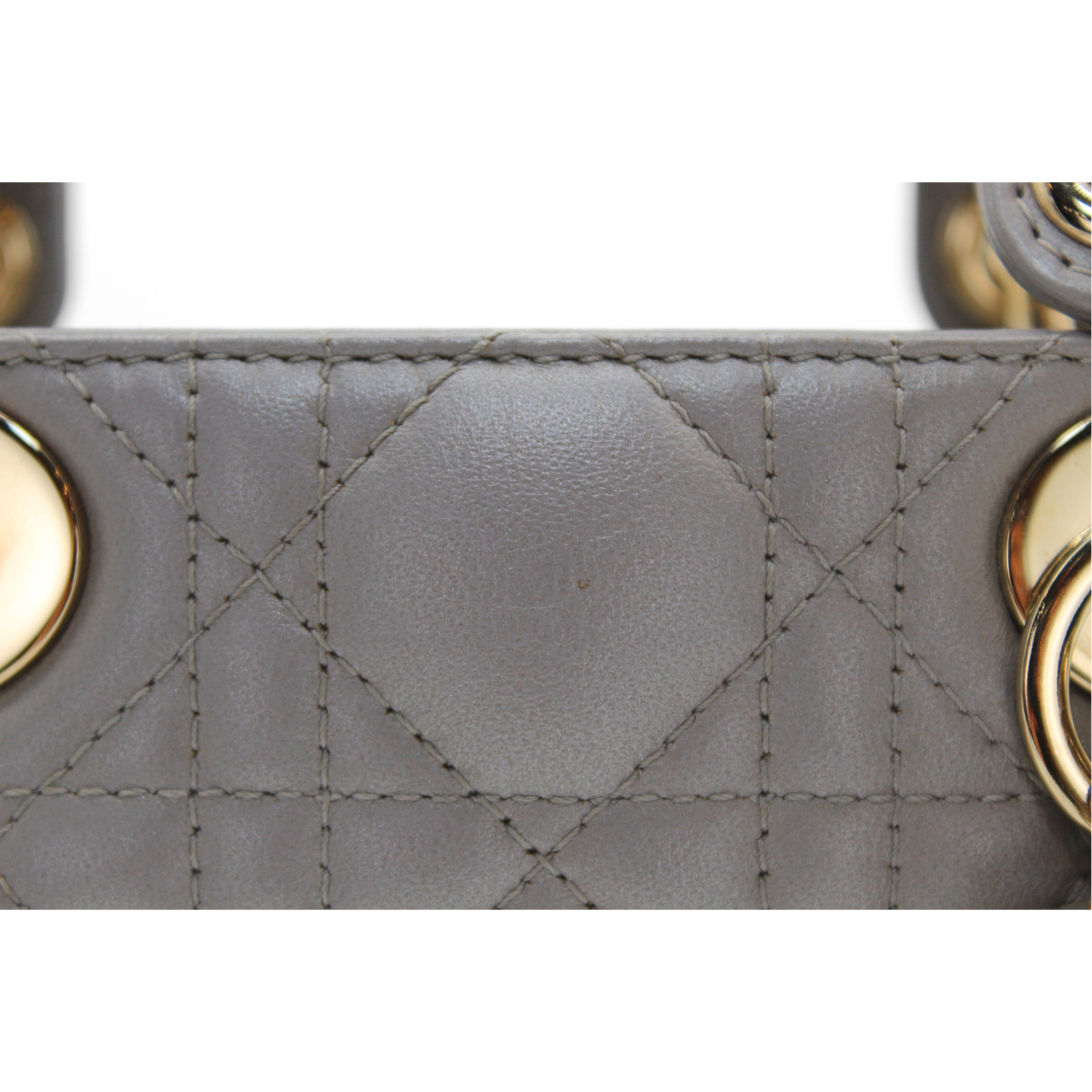 Lady Dior Mini Cannage Lamb Handbag