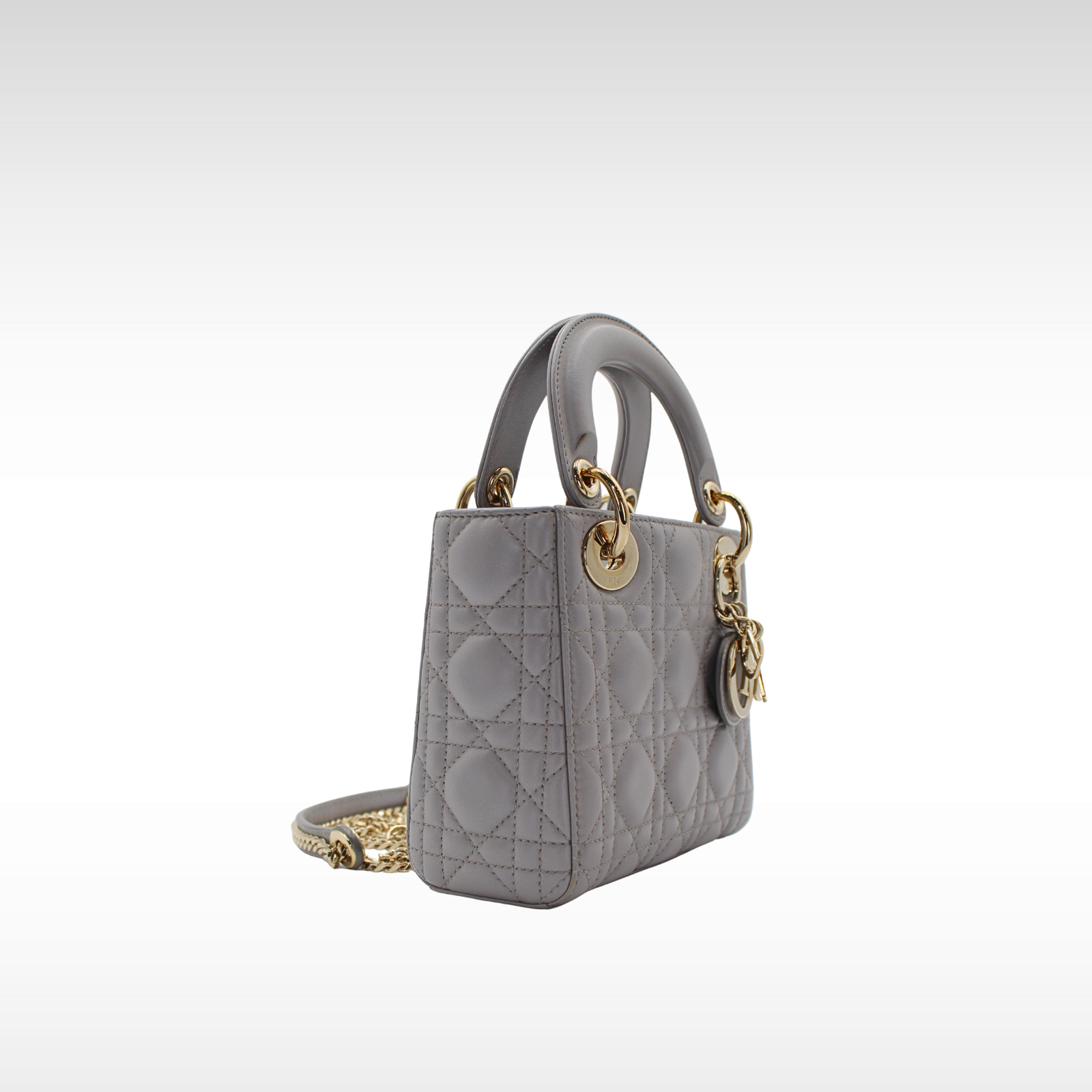 Lady Dior Mini Cannage Lamb Handbag