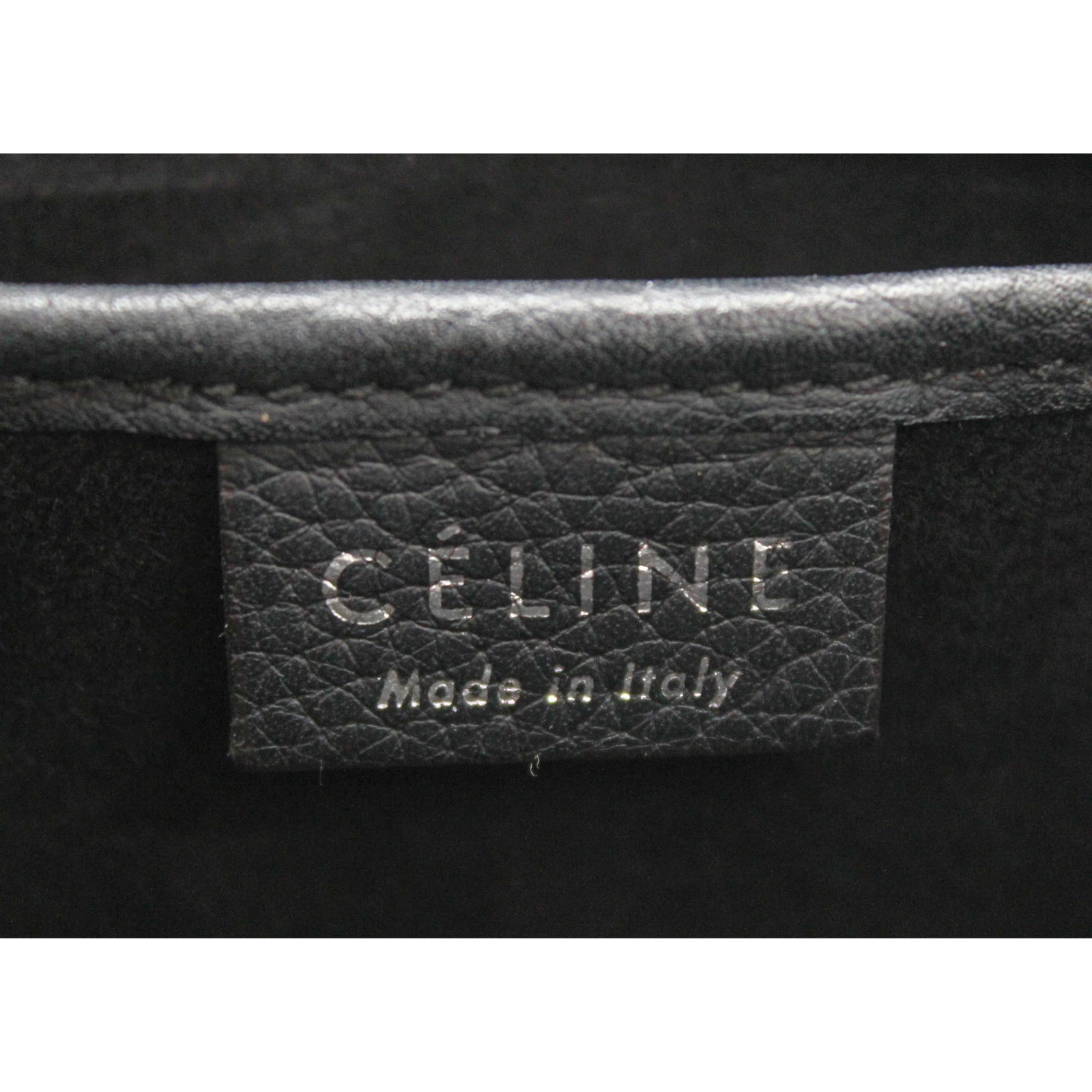 Luggage Nano Calf Black Handbag