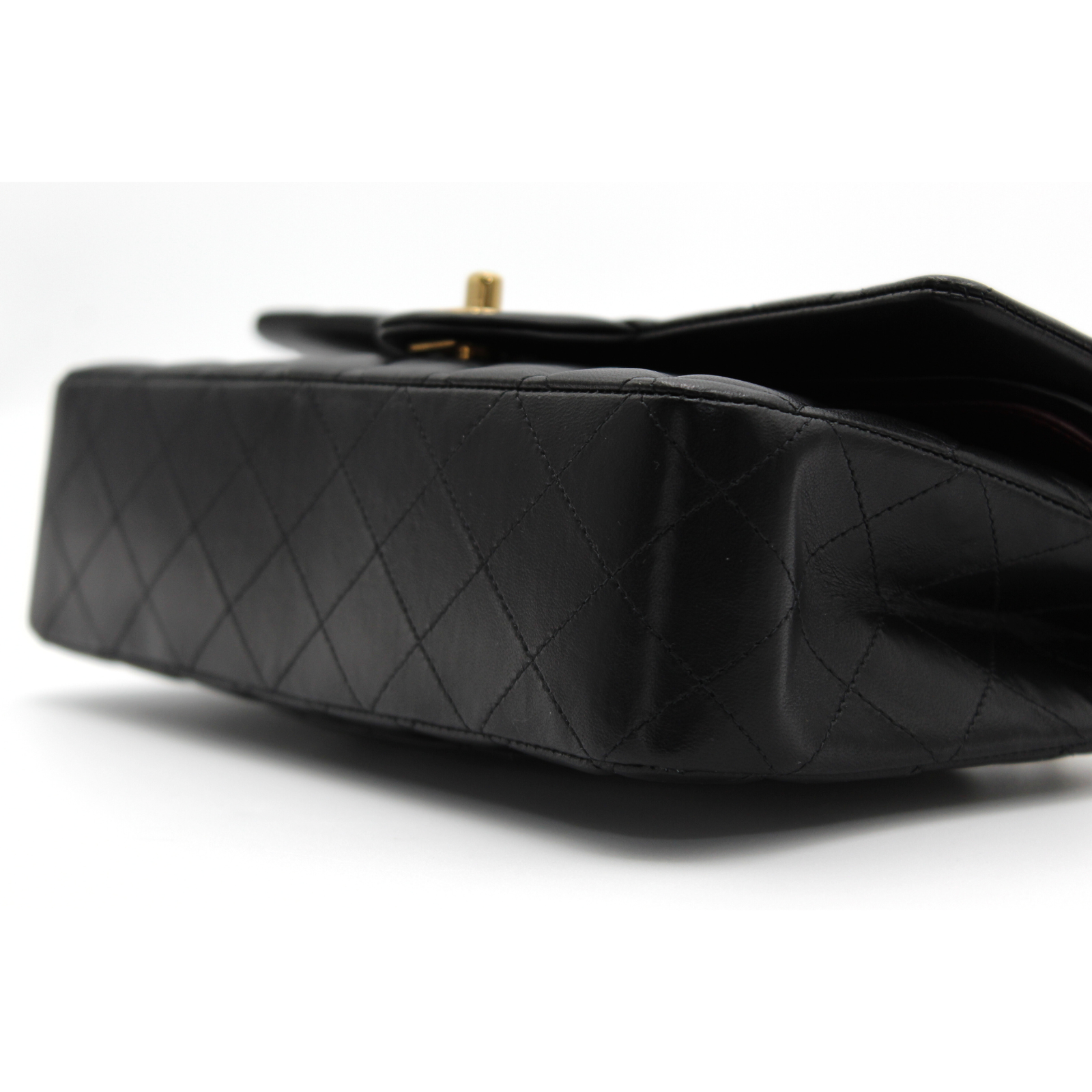 Classic Lamb Black Shoulder Bag