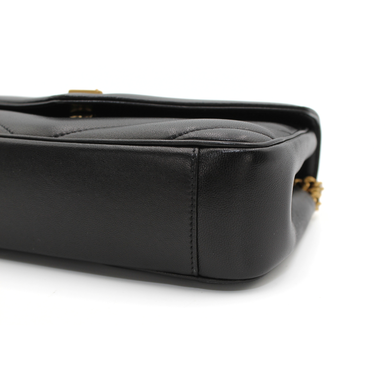 Loulou Lamb Black Shoulder Bag
