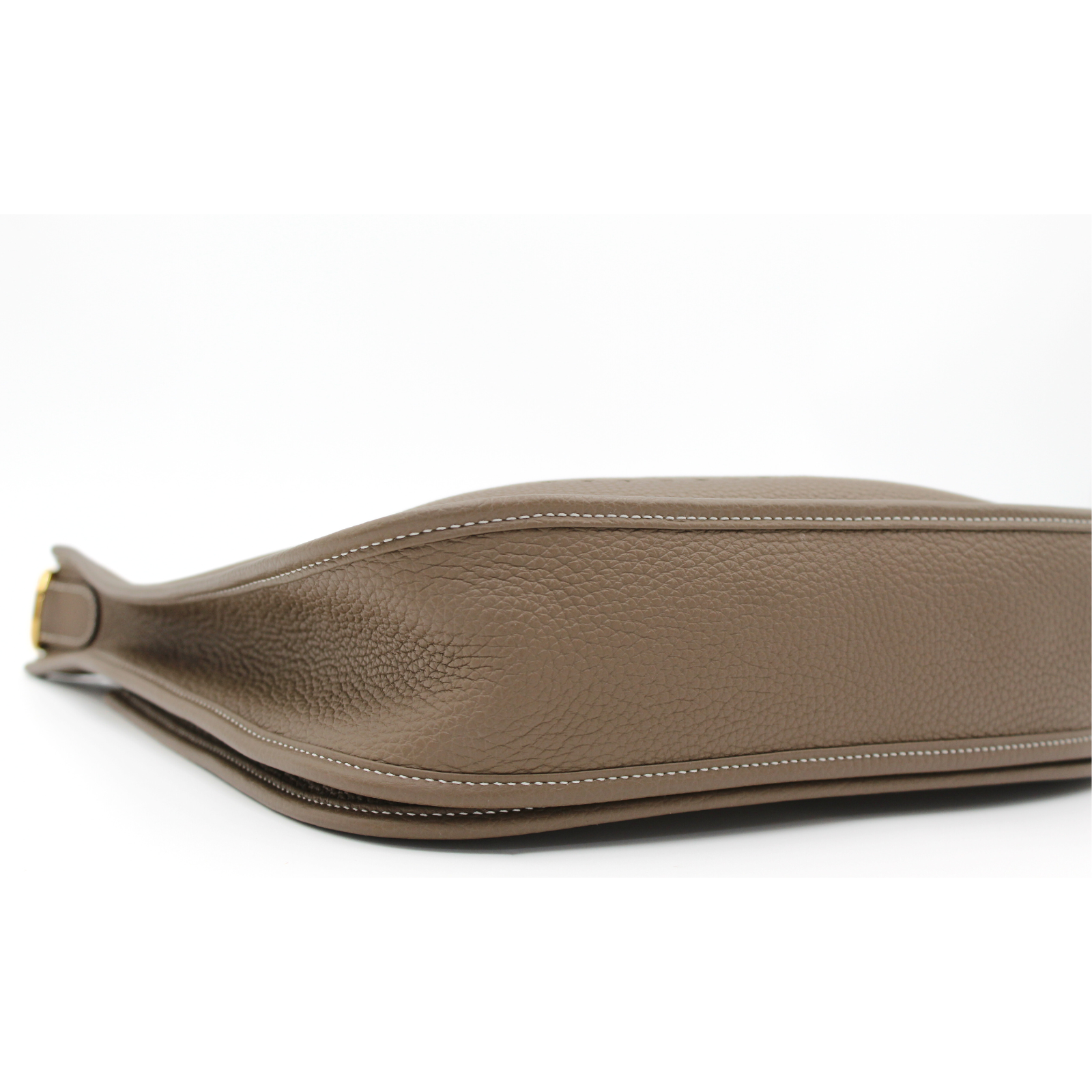 Evelyne 3 PM Taurillon Clemence Etoupe Crossbody Bag