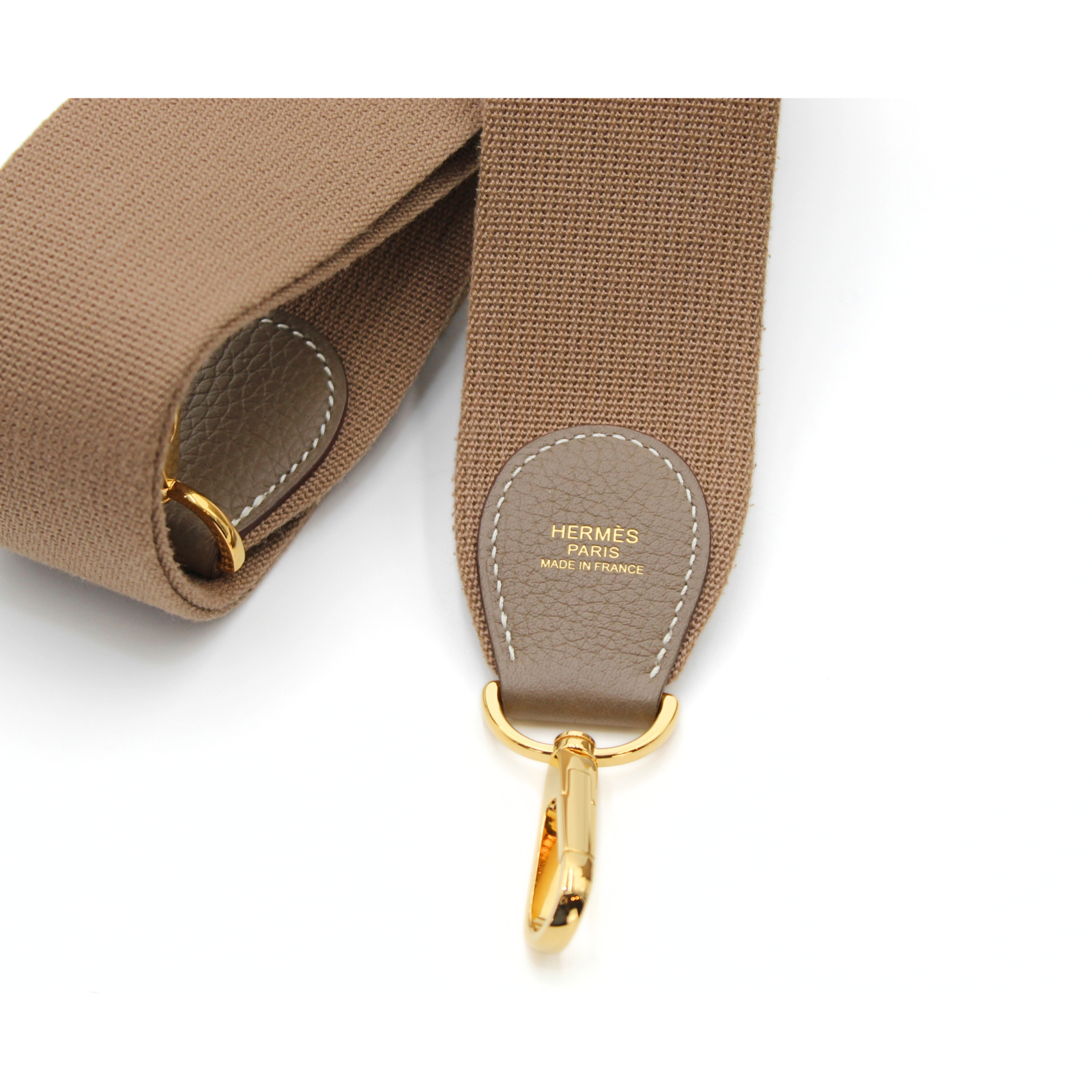 Evelyne 3 PM Taurillon Clemence Etoupe Crossbody Bag
