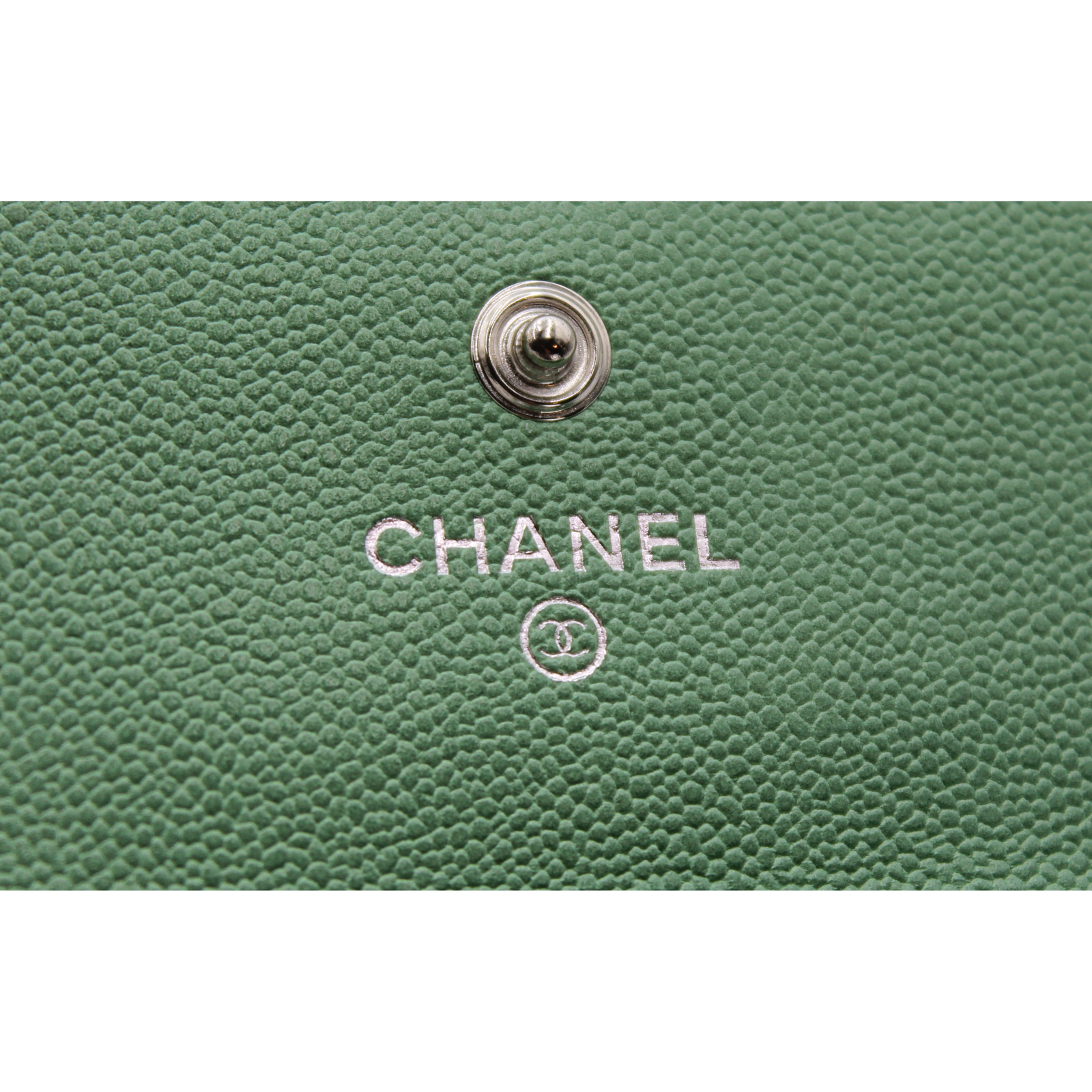 Boy Chanel Caviar Green Card Case