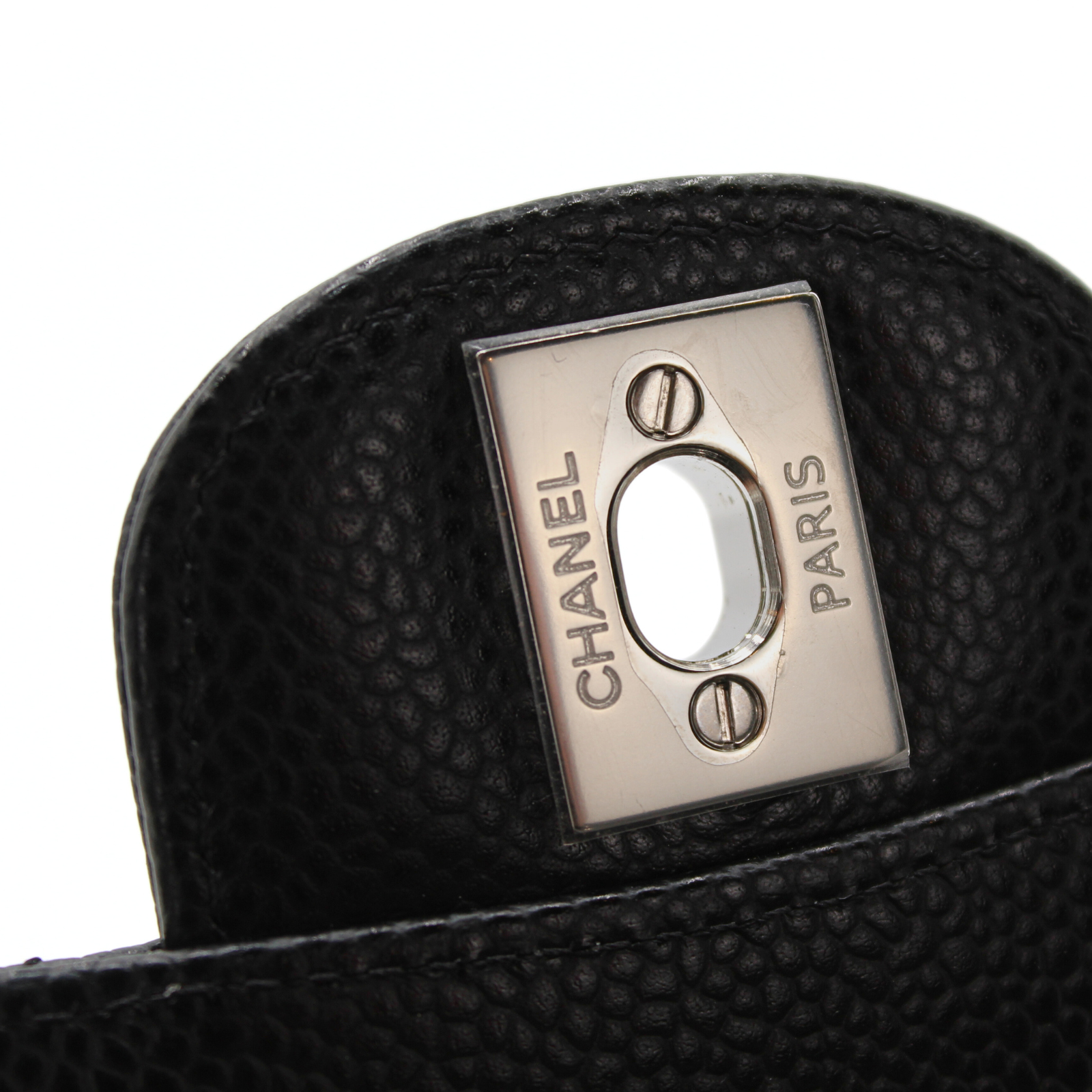 Classic Caviar Black Shoulder Bag