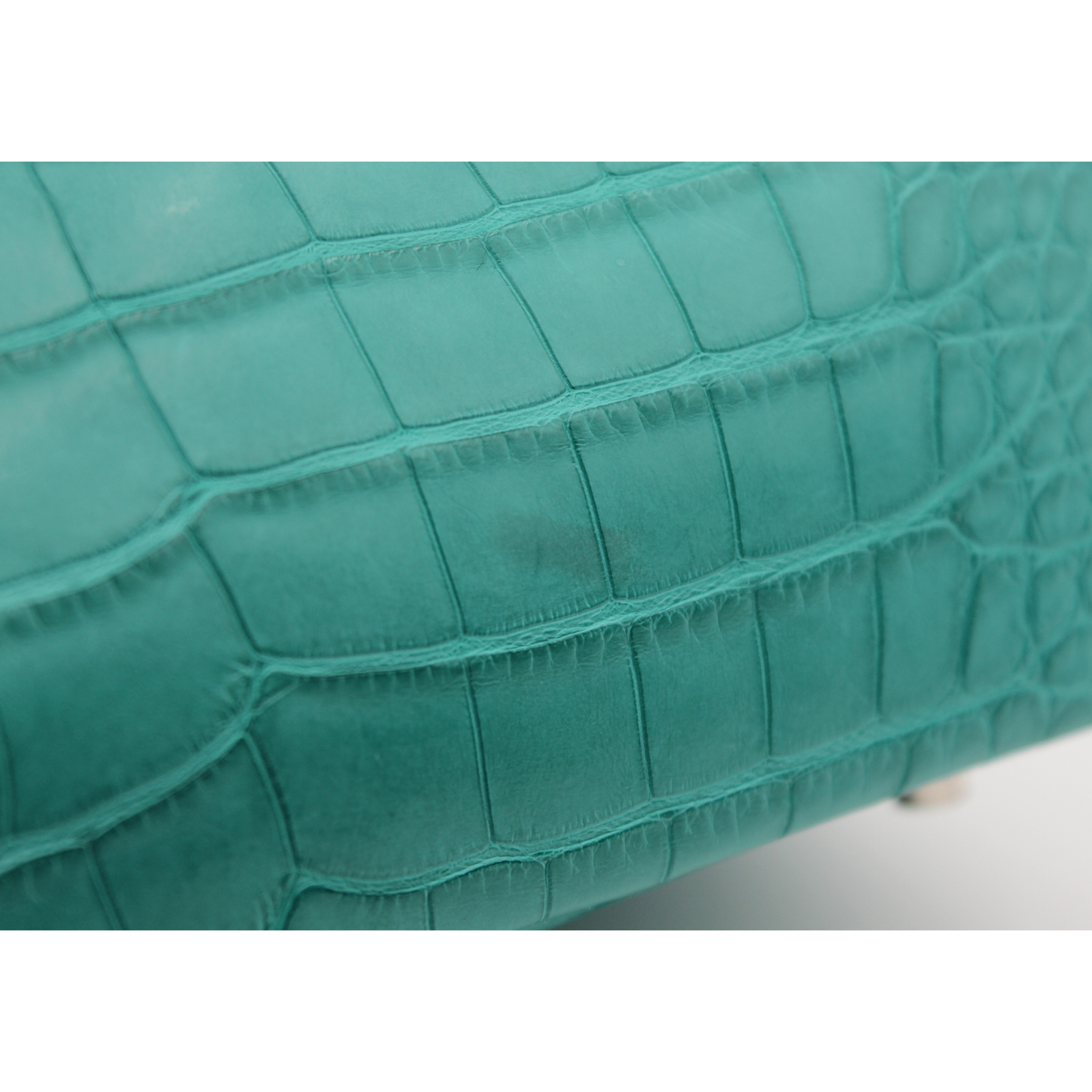 Birkin 30 Matte Alligator Blue Paon