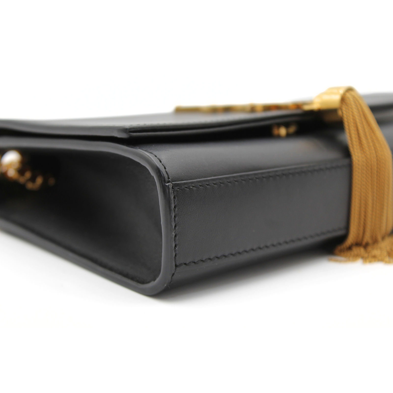 Kate Small Calf Black Shoulder Bag