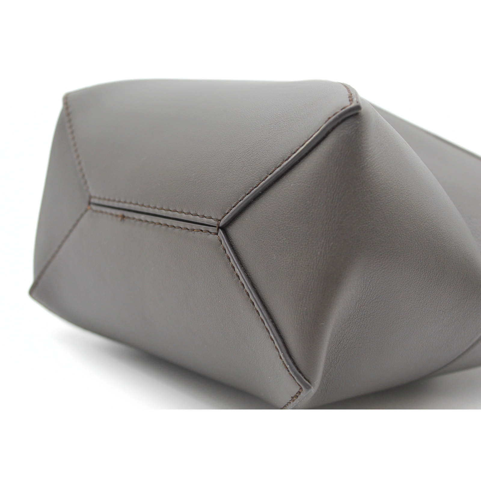 Puzzle Fold Mini Calf Gray Tote Bag