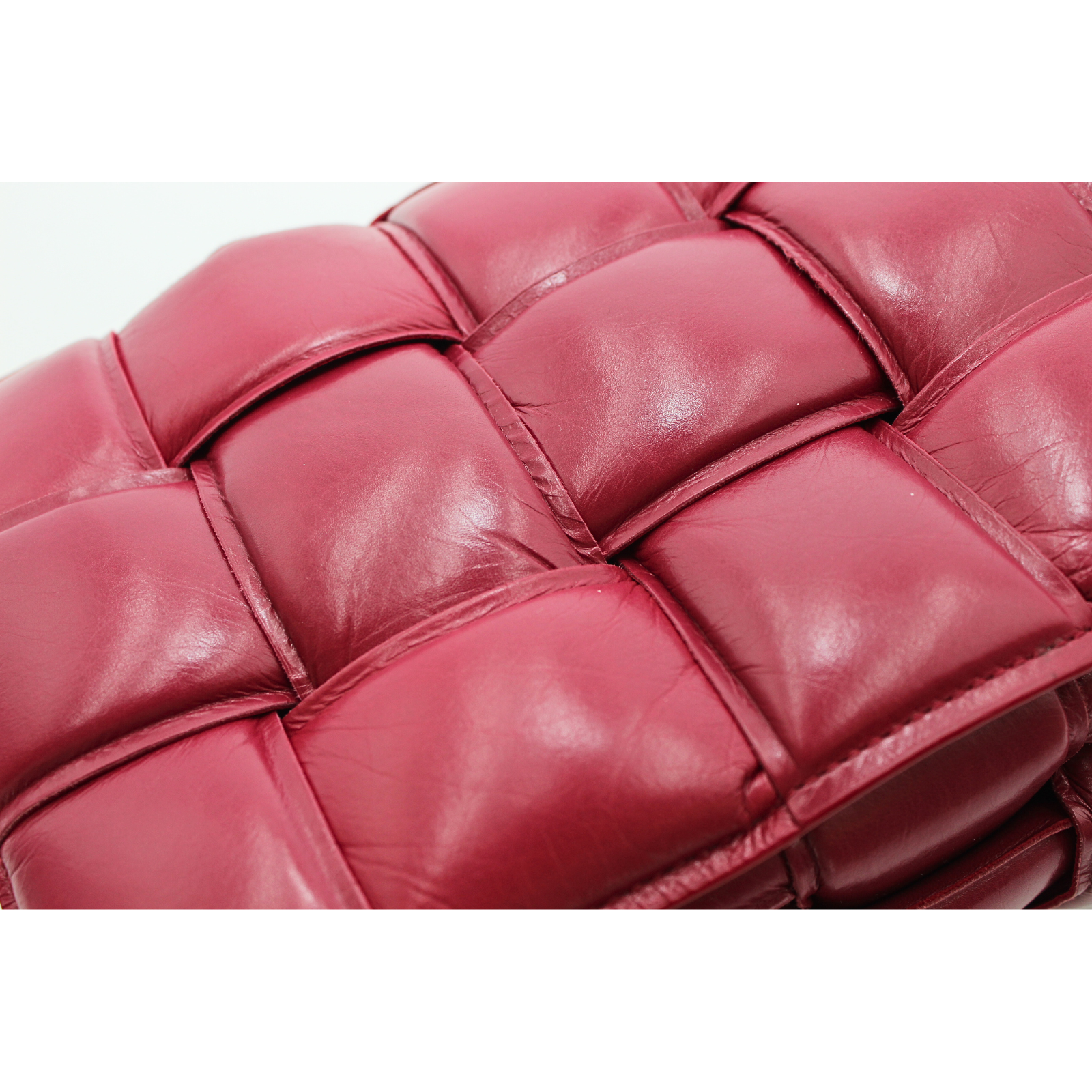 Padded Cassette Lamb Shoulder Bag