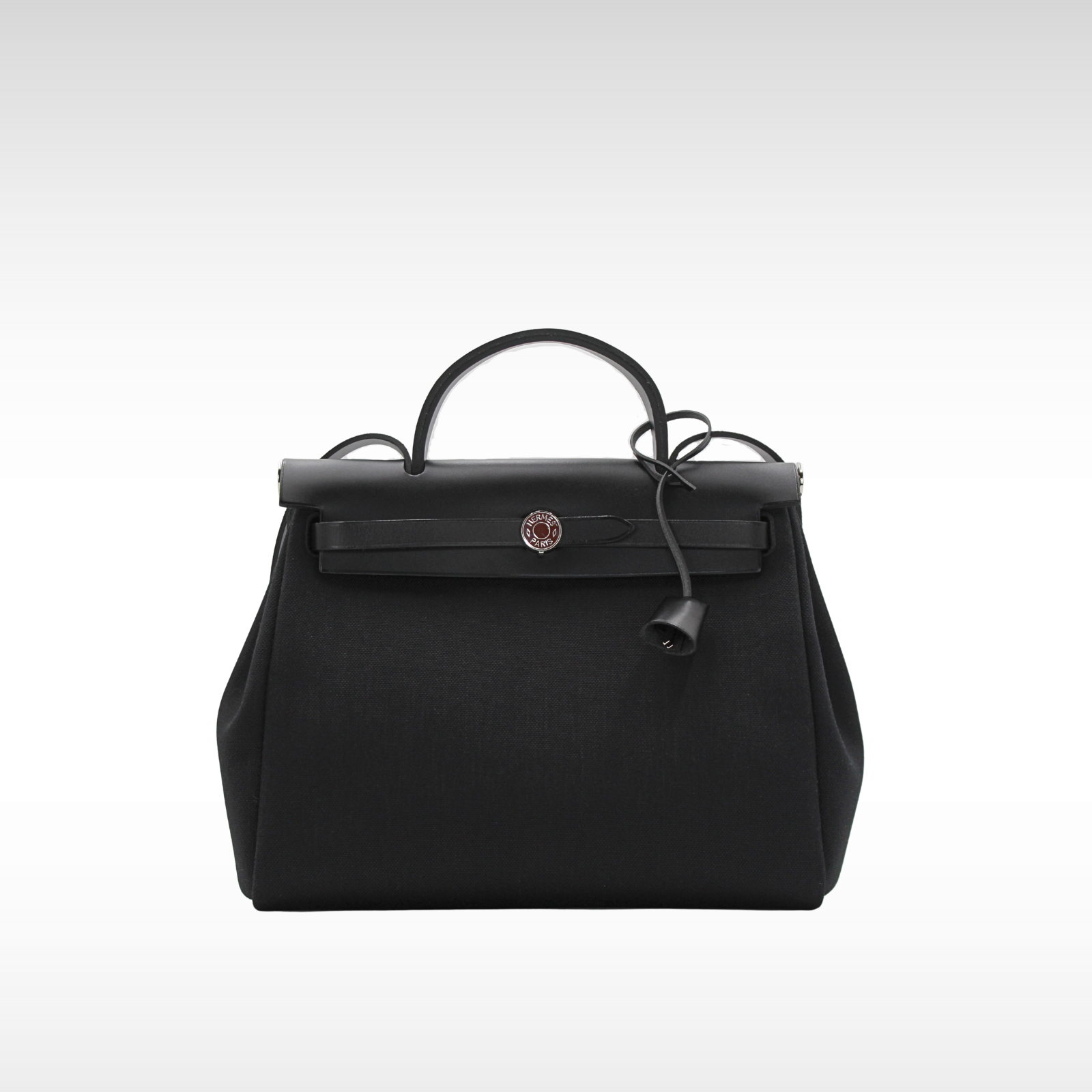 Herbag Zip 31 Toile Militaire Black Shoulder Bag
