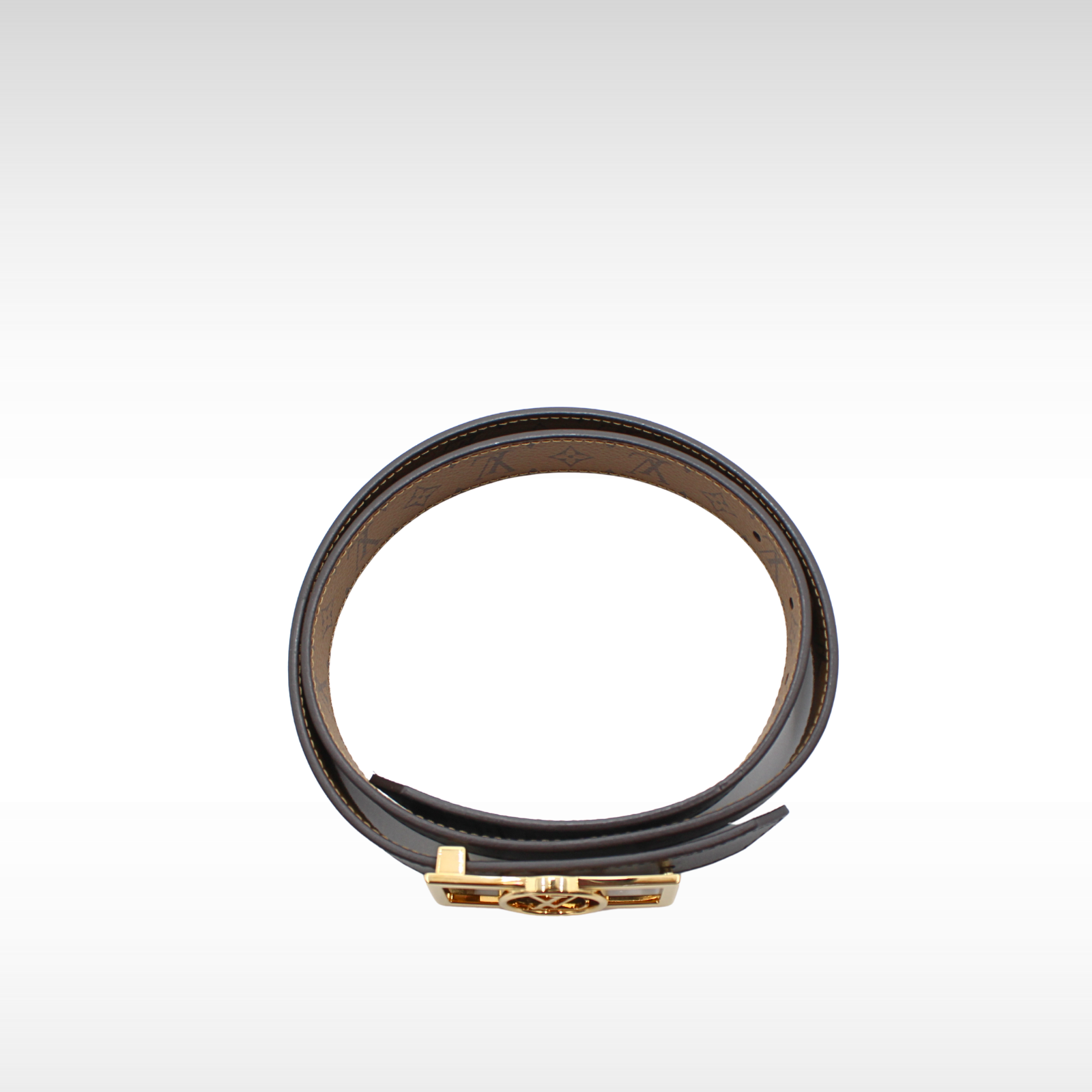 Dauphine Monogram Reverse Calf Belt
