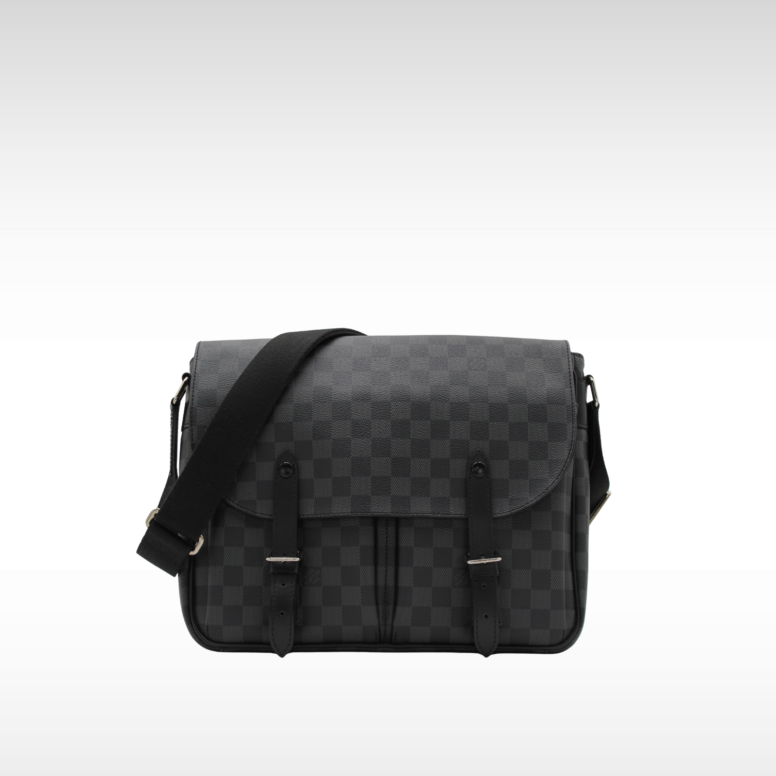 Christopher Messanger Damier Graphite Shoulder Bag