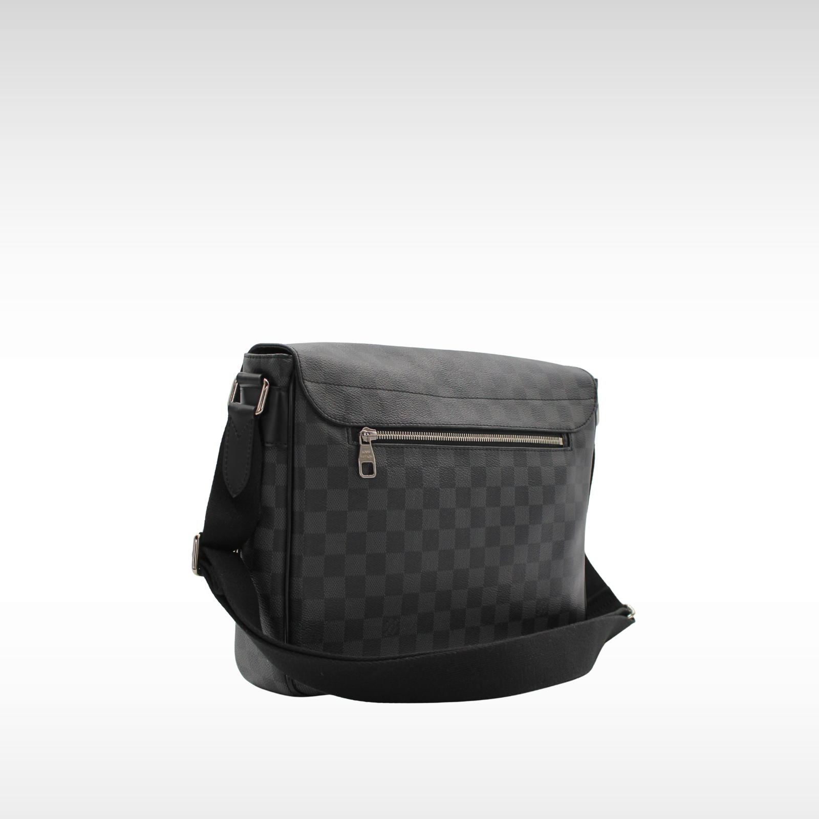 Christopher Messanger Damier Graphite Shoulder Bag