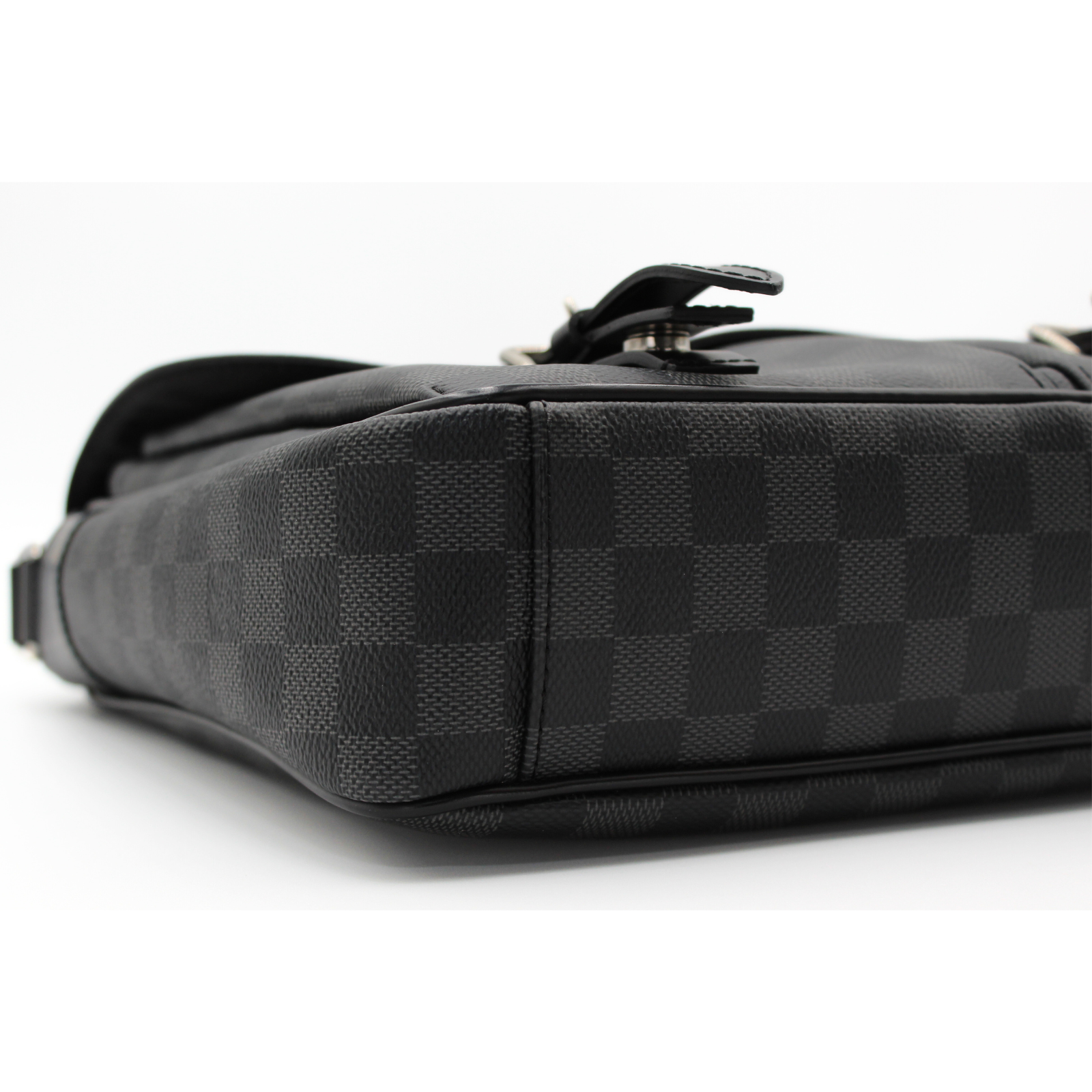 Christopher Messanger Damier Graphite Shoulder Bag