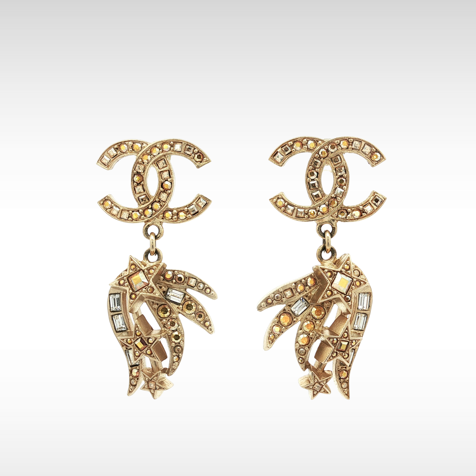 Metal Yellow Earrings