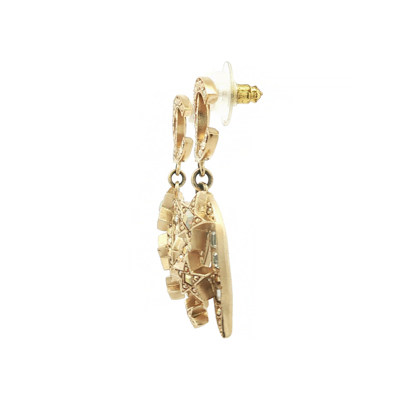 Metal Yellow Earrings
