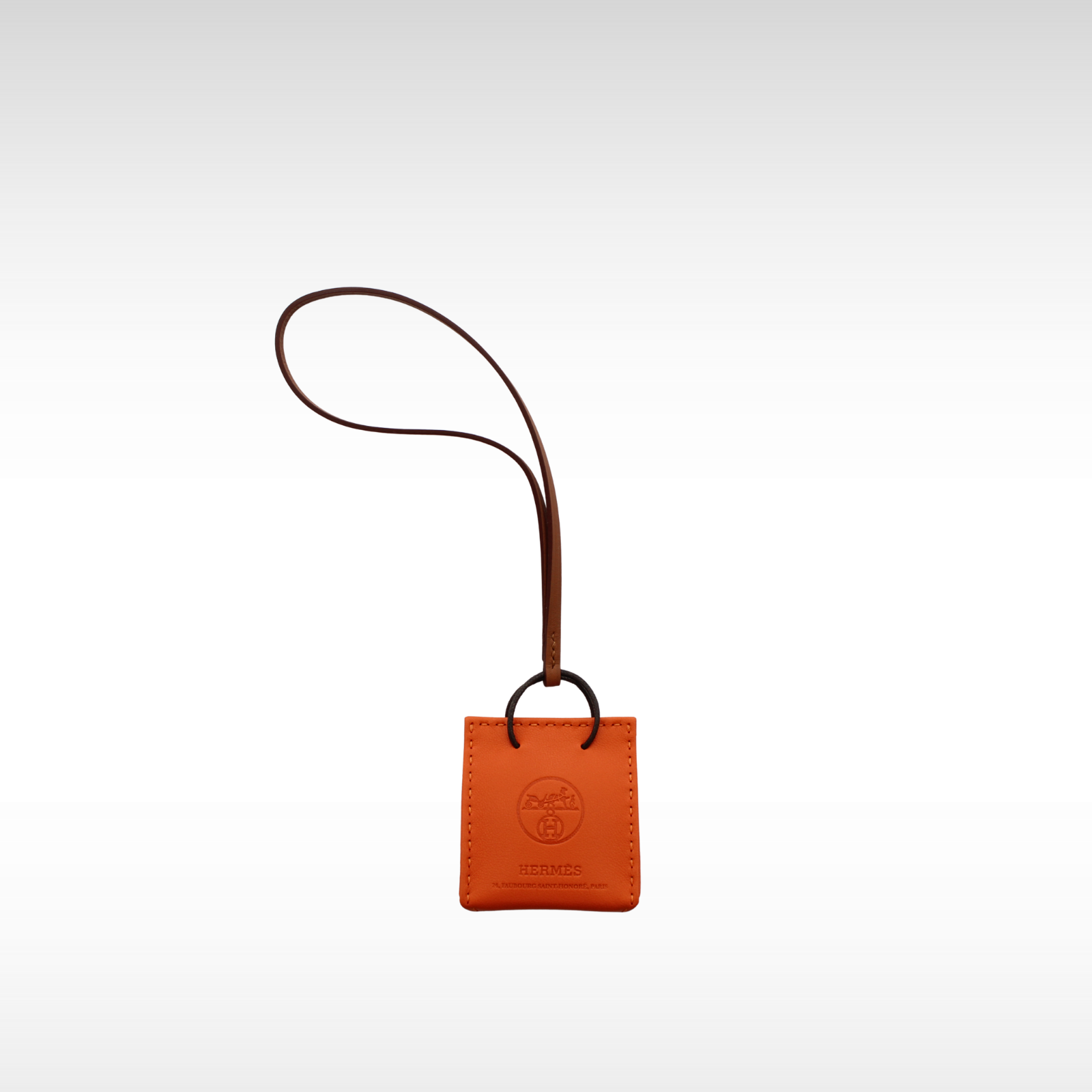 Sac Orange Agneau Bag Charm