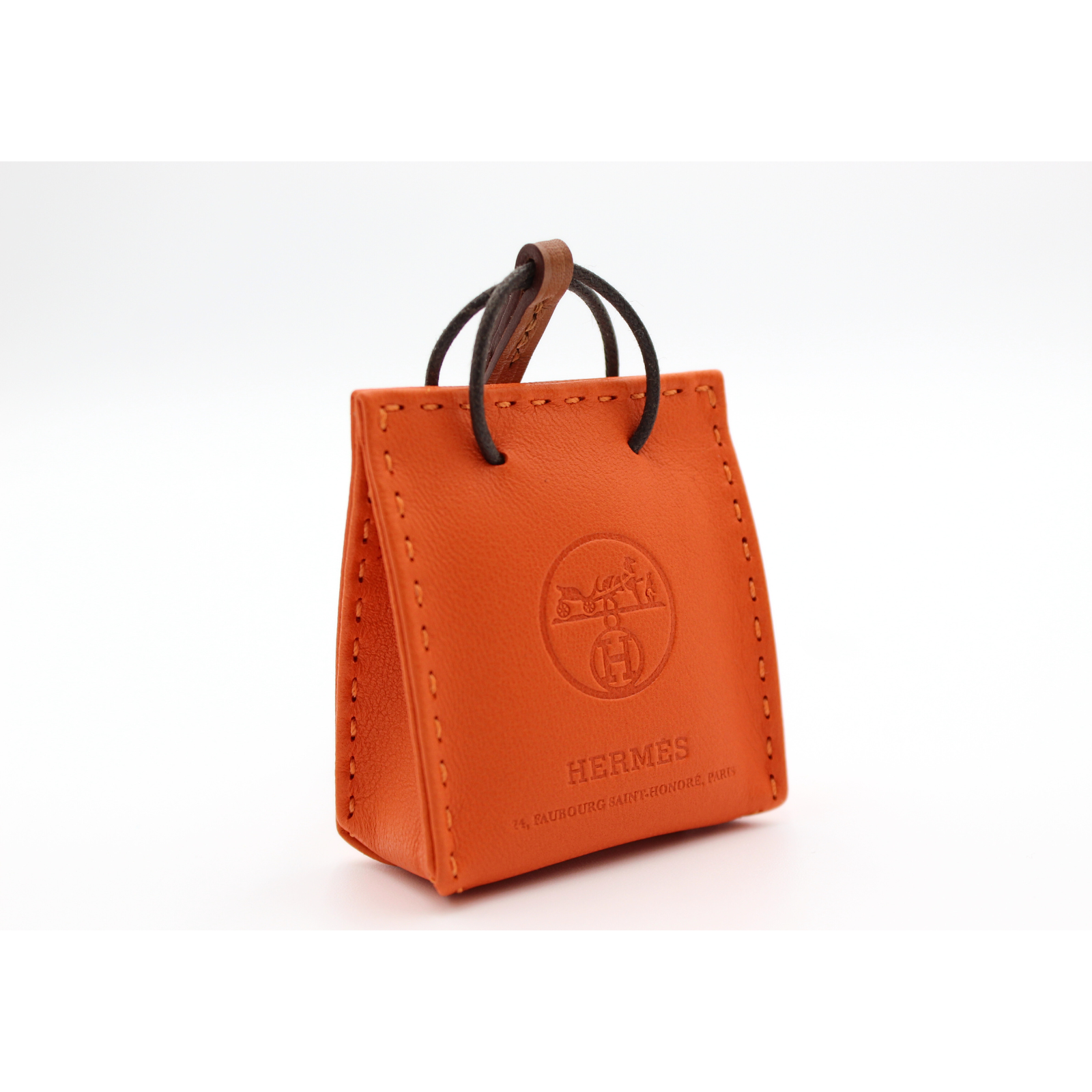 Sac Orange Agneau Bag Charm