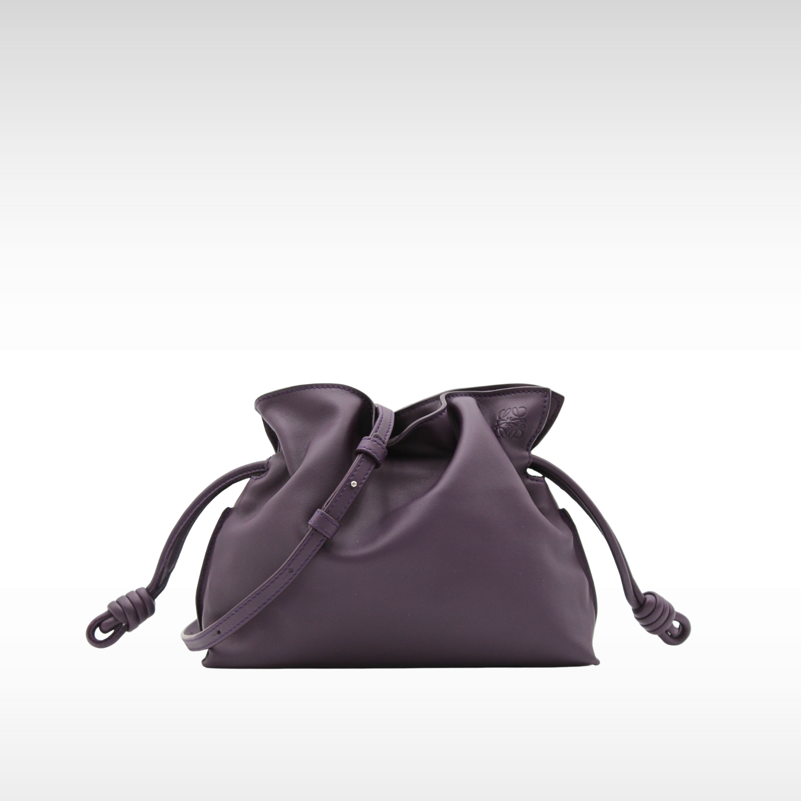Flamenco Clutch Mini Calf Purple Crossbody Bag