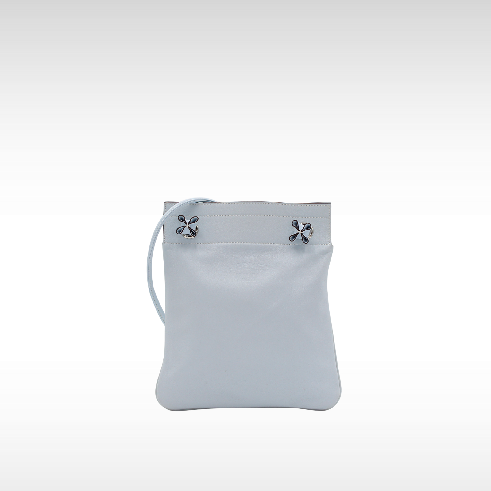 Sac Aline Mini Agneau Blue Blume Crossbody Bag