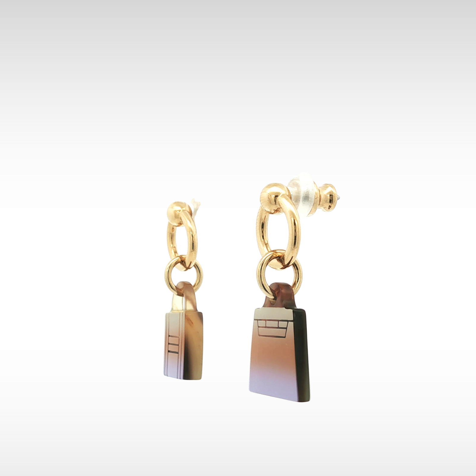 Amullete Maroquinier Fusion Buffalo Horn Earrings