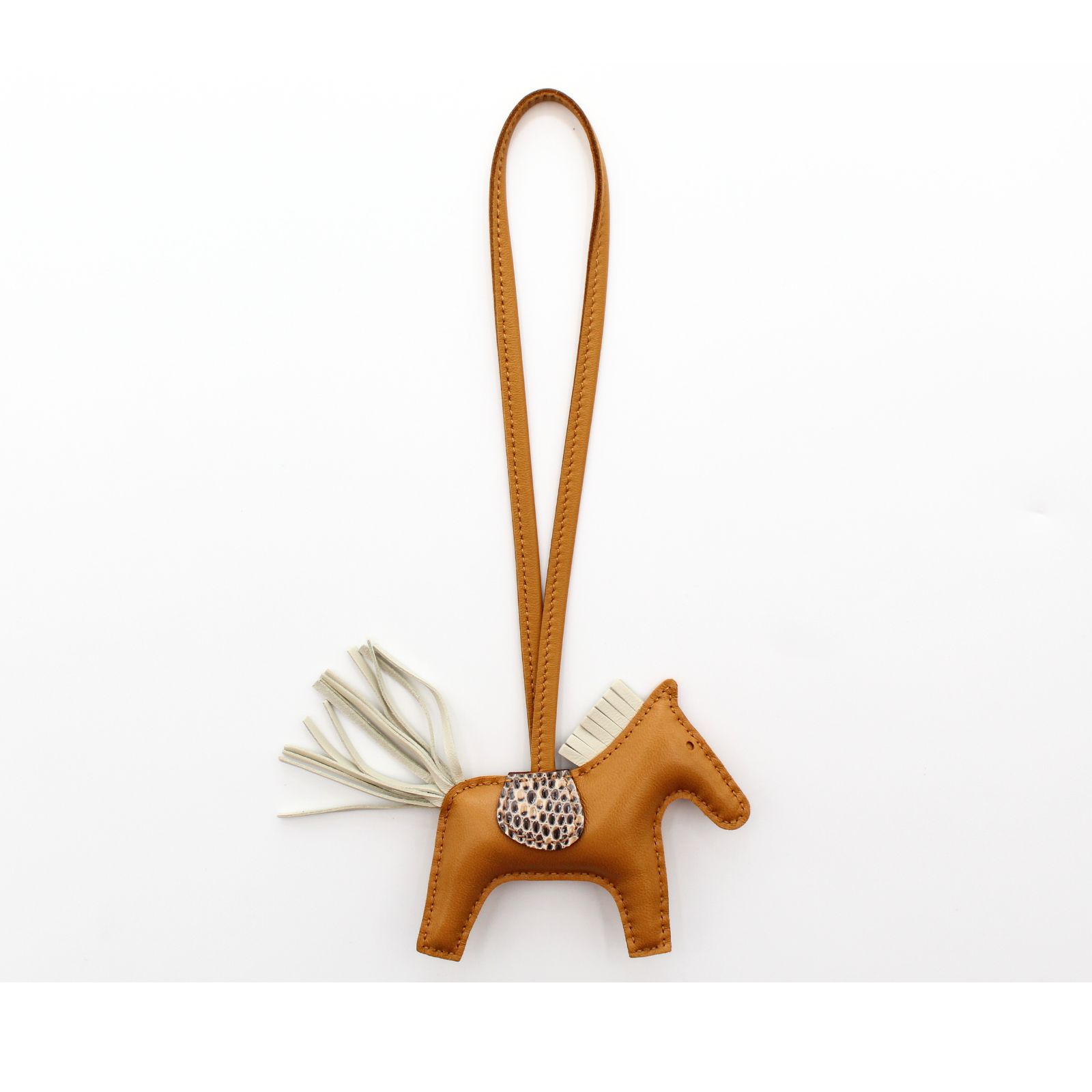 Rodeo Touch PM Agneau Lizard Bag Charm