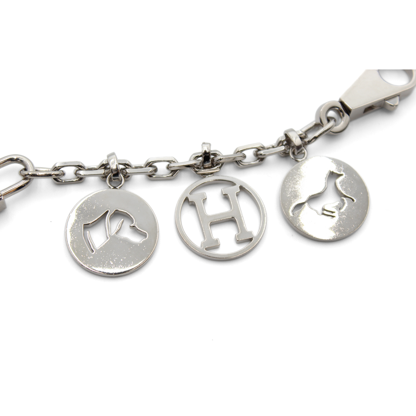 Amulette 4 Breloque Metal Silver Bag Charm