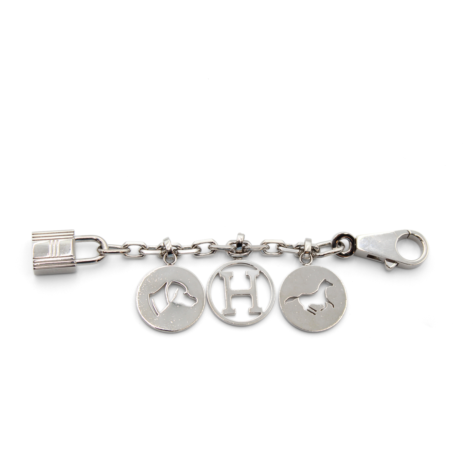 Amulette 4 Breloque Metal Silver Bag Charm