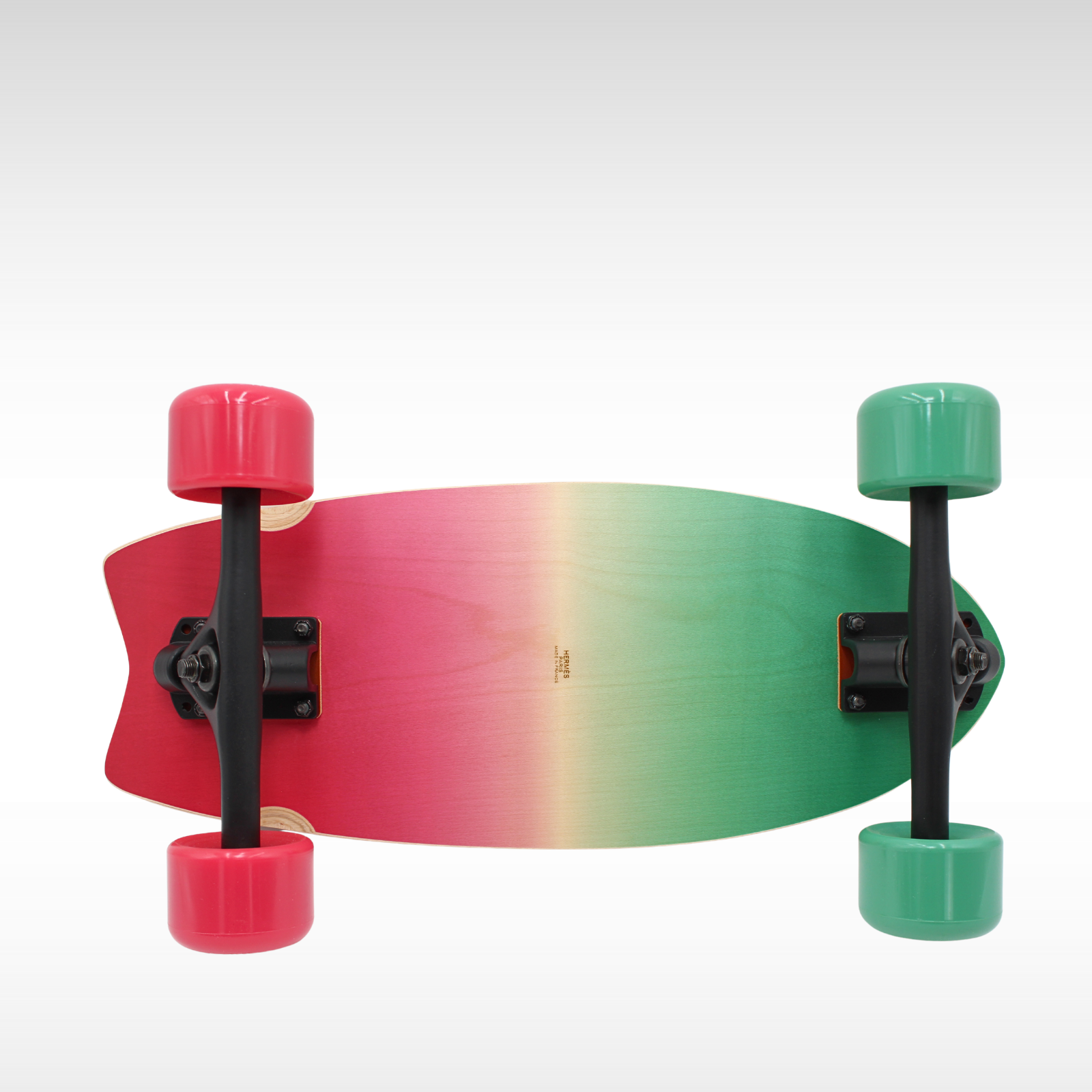 Wood Red + Green Skateboard