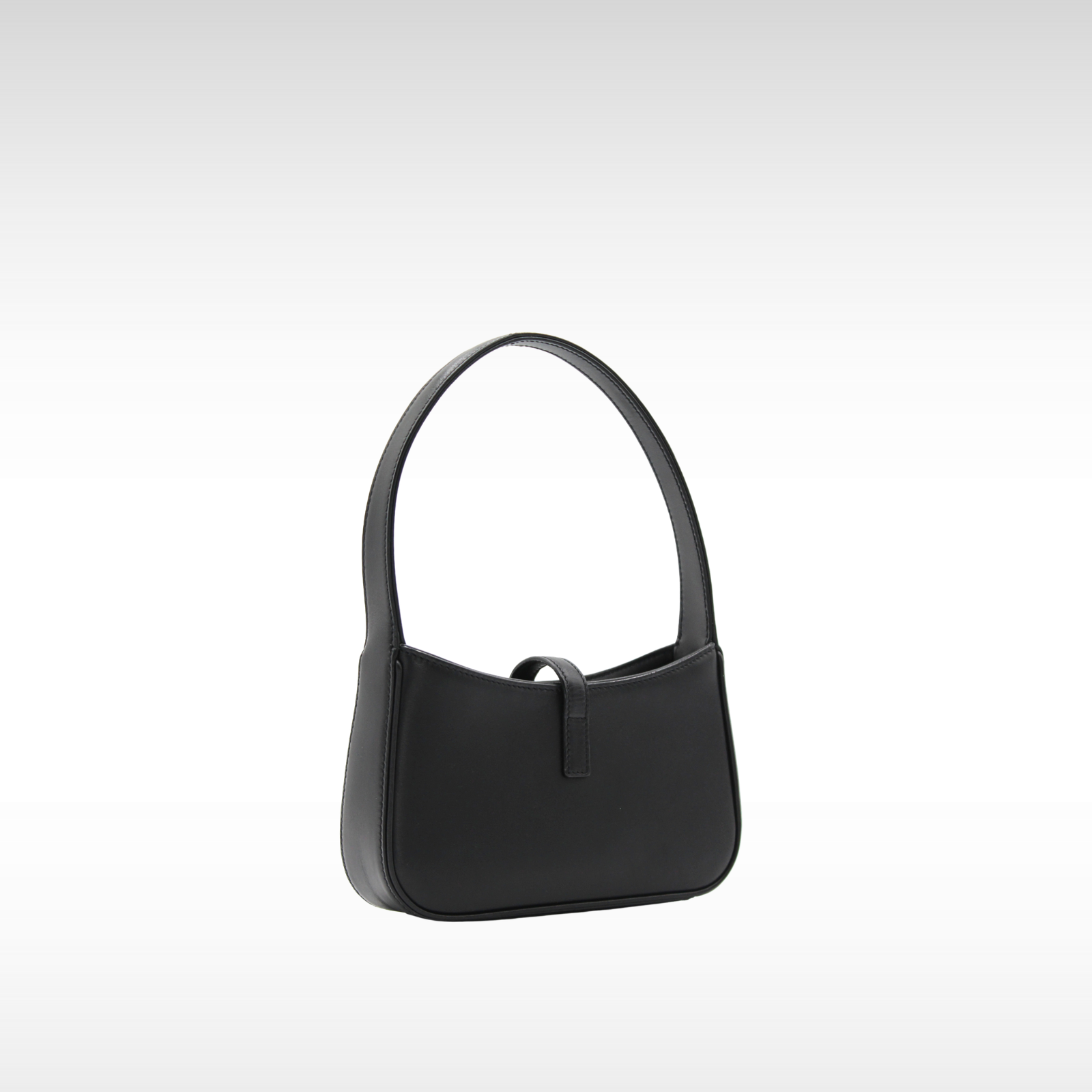 Le 5 A 7 Mini Calf Black Shoulder Bag