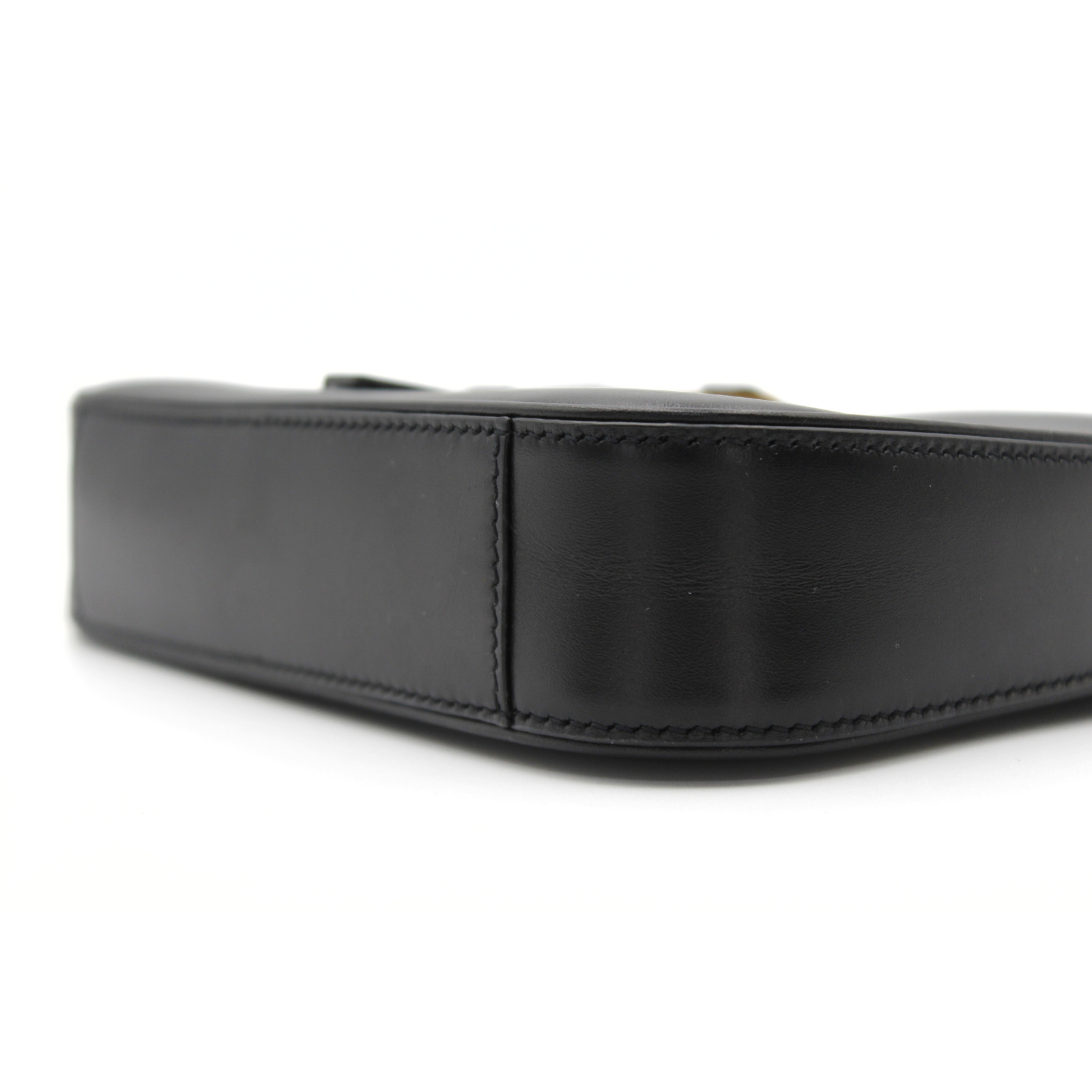 Le 5 A 7 Mini Calf Black Shoulder Bag