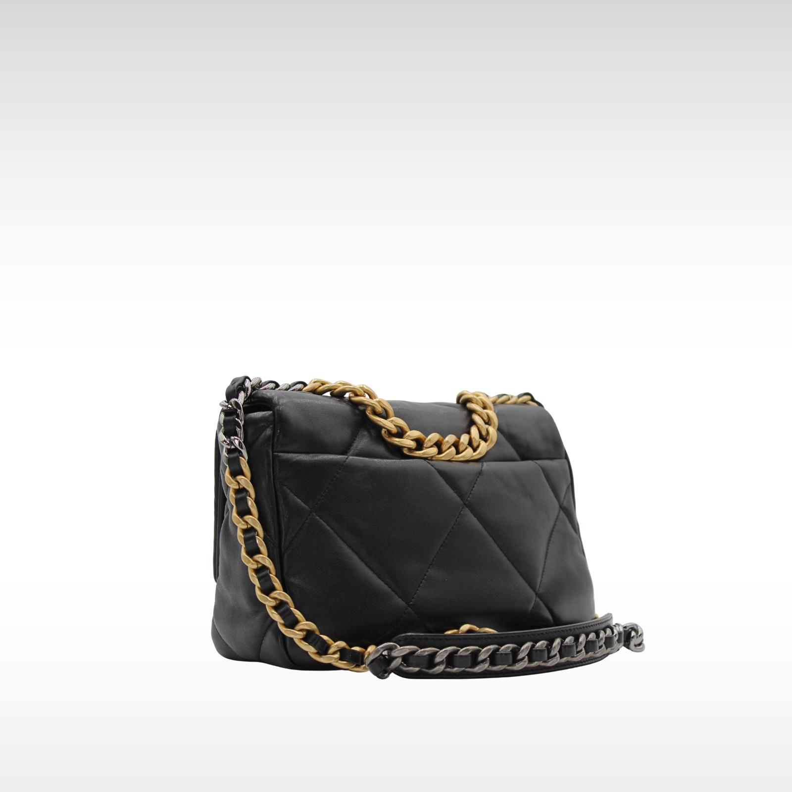 Chanel 19 Lamb Black Shoulder Bag