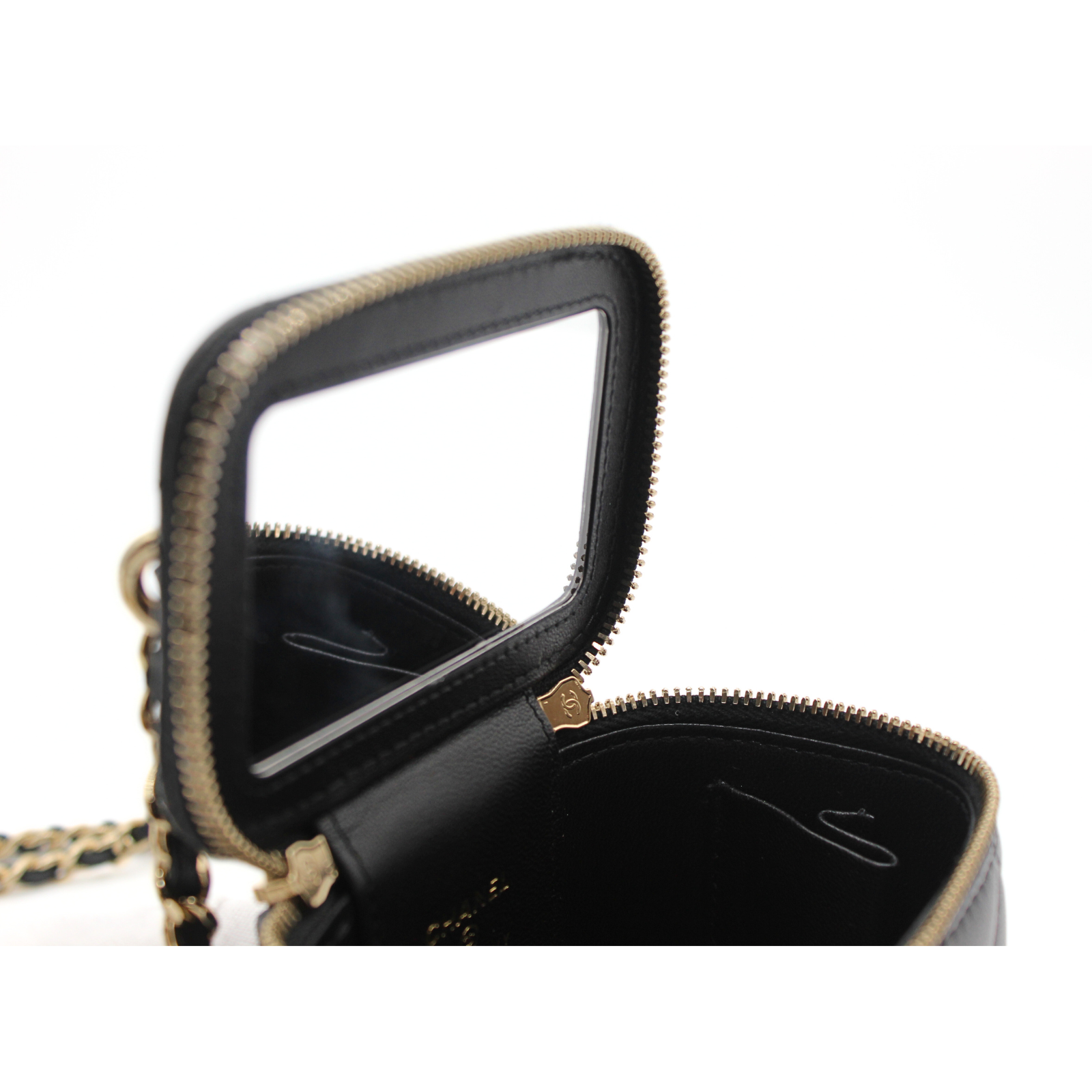 Lamb Black Vanity Bag