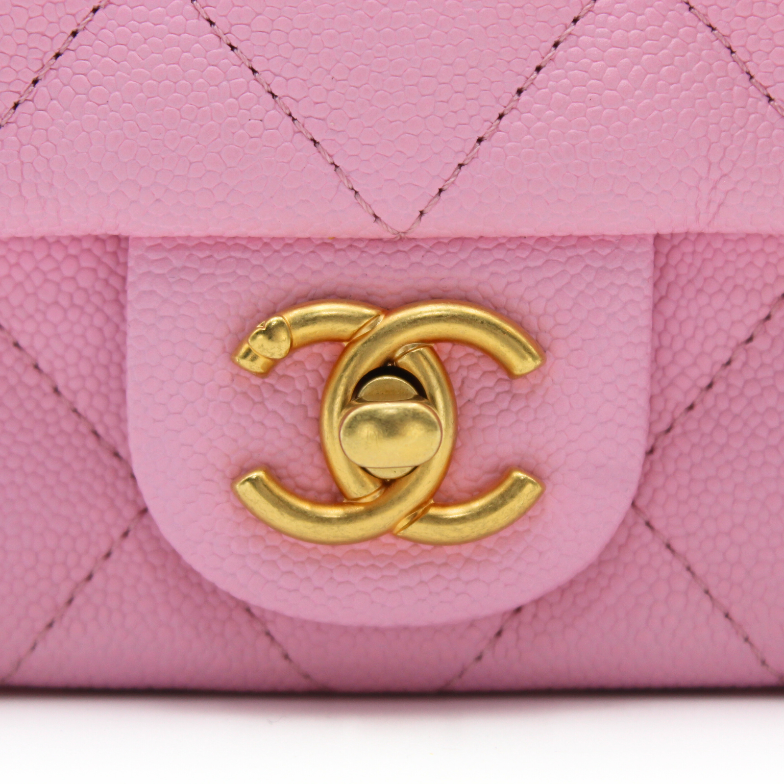 Flap Bag Mini Caviar Pink Crossbody Bag