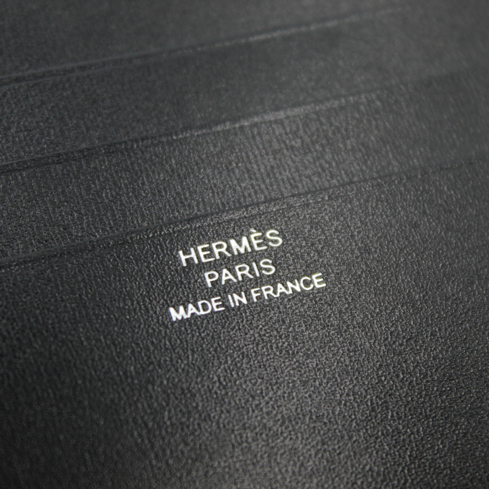 H Sellier Box Calf Black Card Case