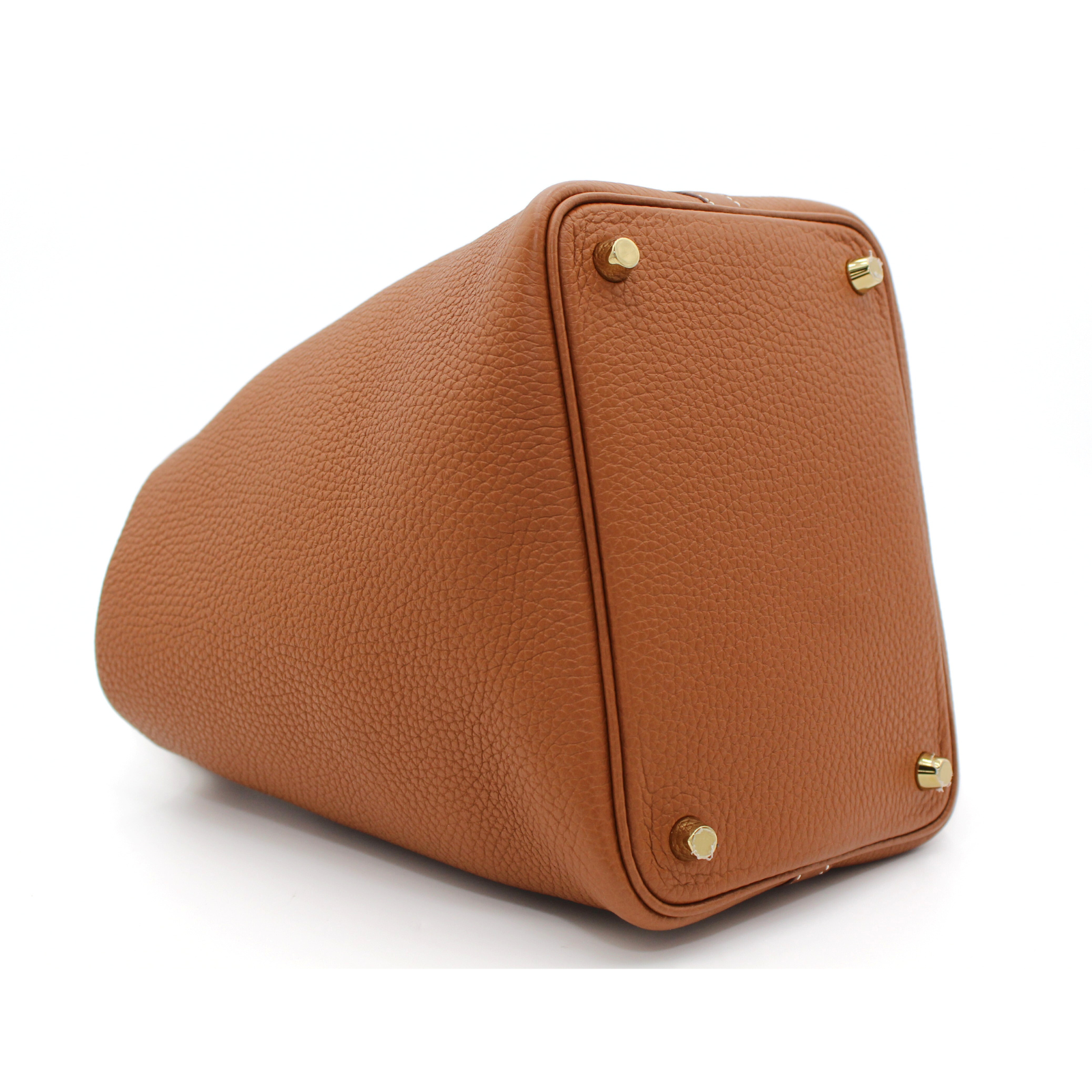 Picotin Lock 18 Taurillon Clemence Gold Handbag