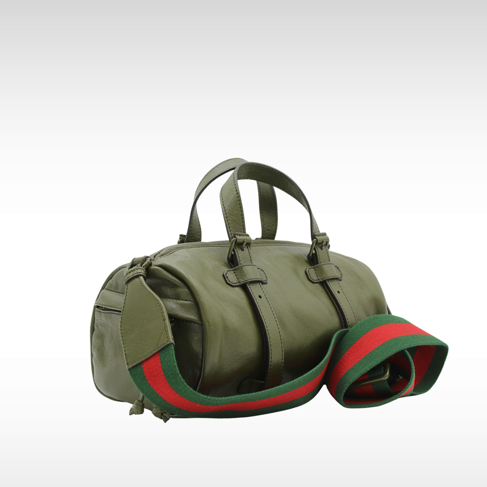 Double G Calf Khaki Handbag